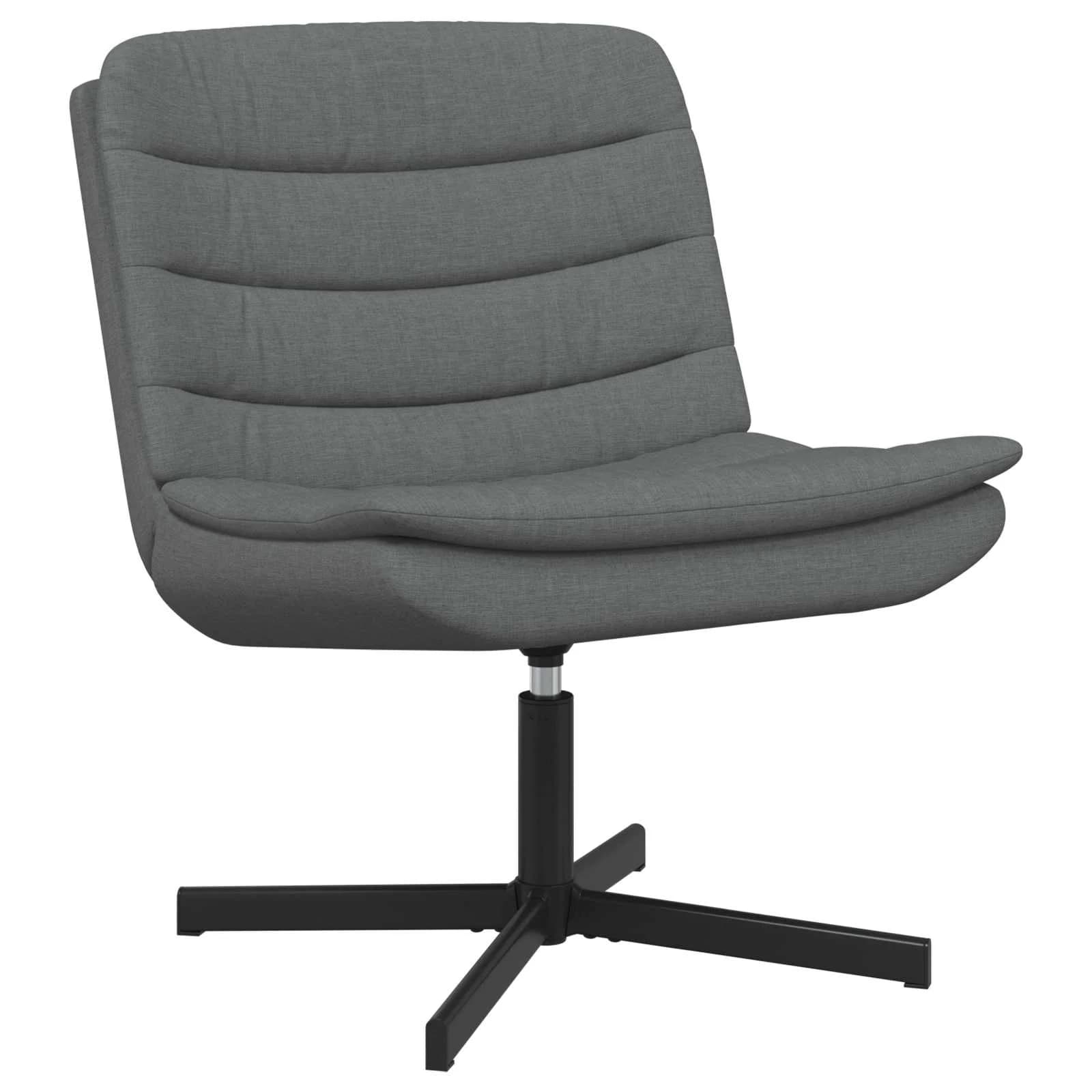 Vrtljiv stol Temno siva 63 x 75 x 76 cm blago