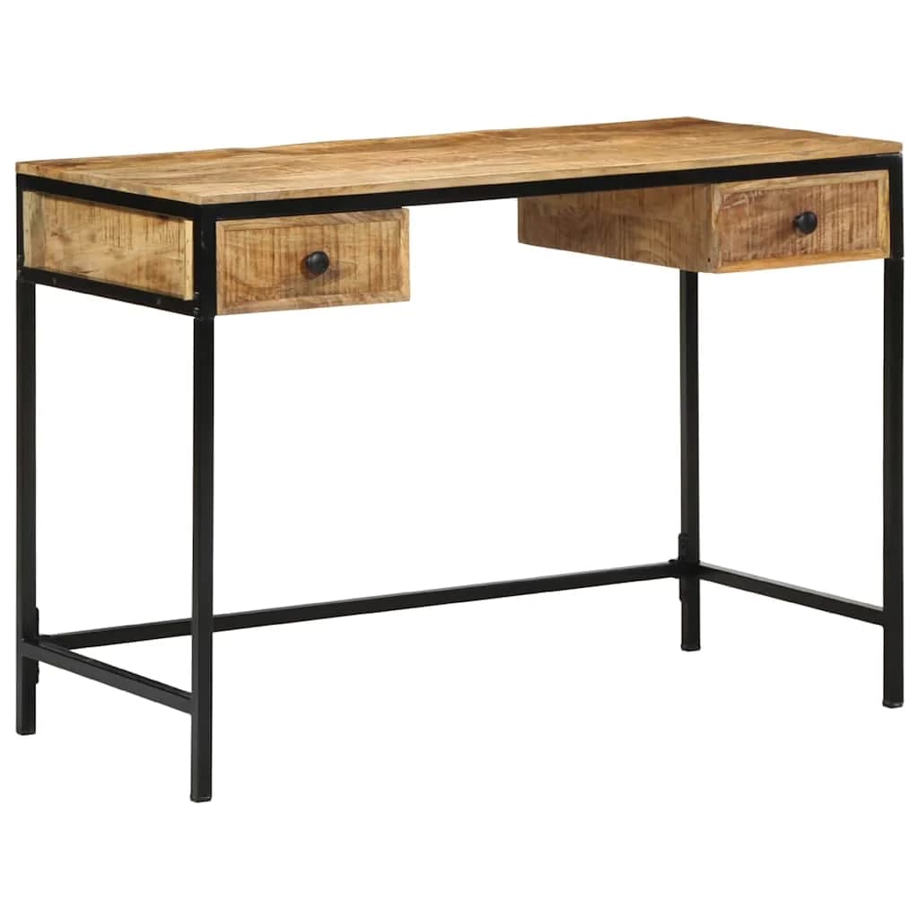 Pisalna miza Rjava 105 x 50 x 75 cm Trdna mango les in kovina