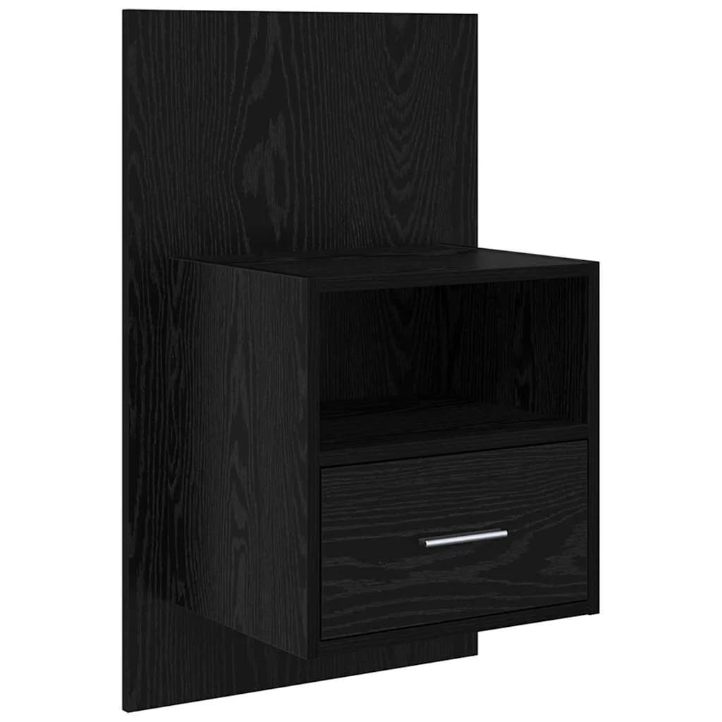 Nočna omarica 2 kos Črna Orehovina 50 x 32.5 x 80 cm - slika 6