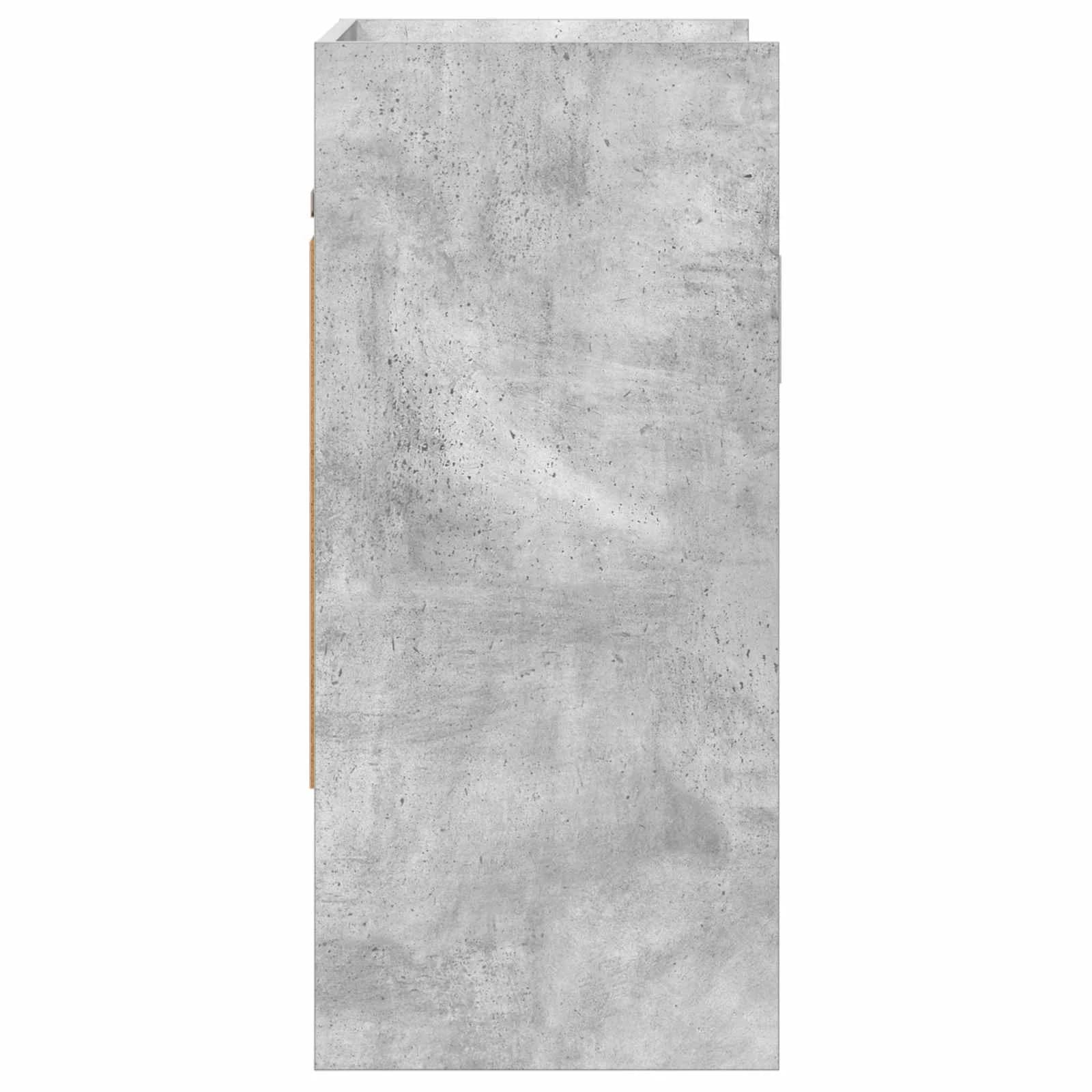 Stenska polica Montaža za steno Betonsko siva 80 x 36 x 80 cm - slika 6
