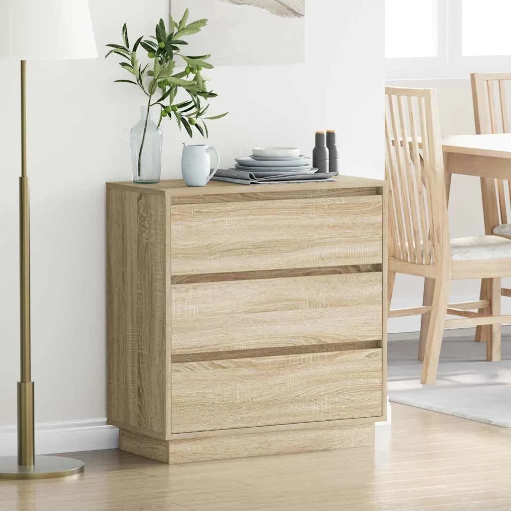 Nočna omarica Sonoma hrast 71 x 34,5 x 75 cm Inženirski les