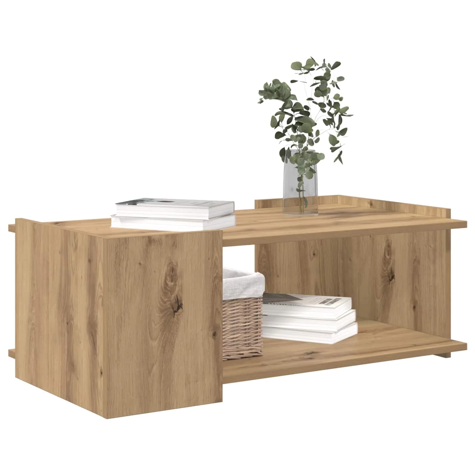 Klubska miza Artisan hrast 90 x 50 x 33 cm Inženirski les - slika 3