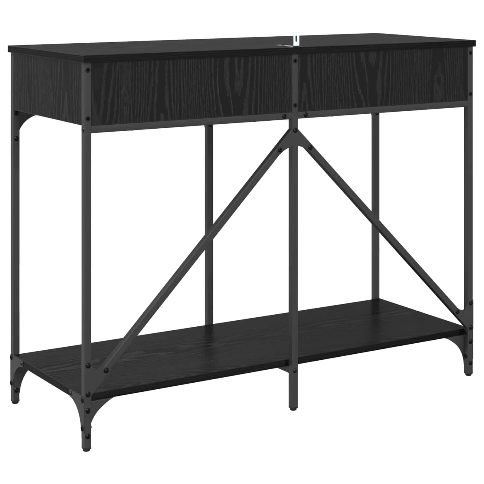 Konzolna miza Črna Orehovina 100 x 39 x 78,5 cm Inženirski les - slika 8