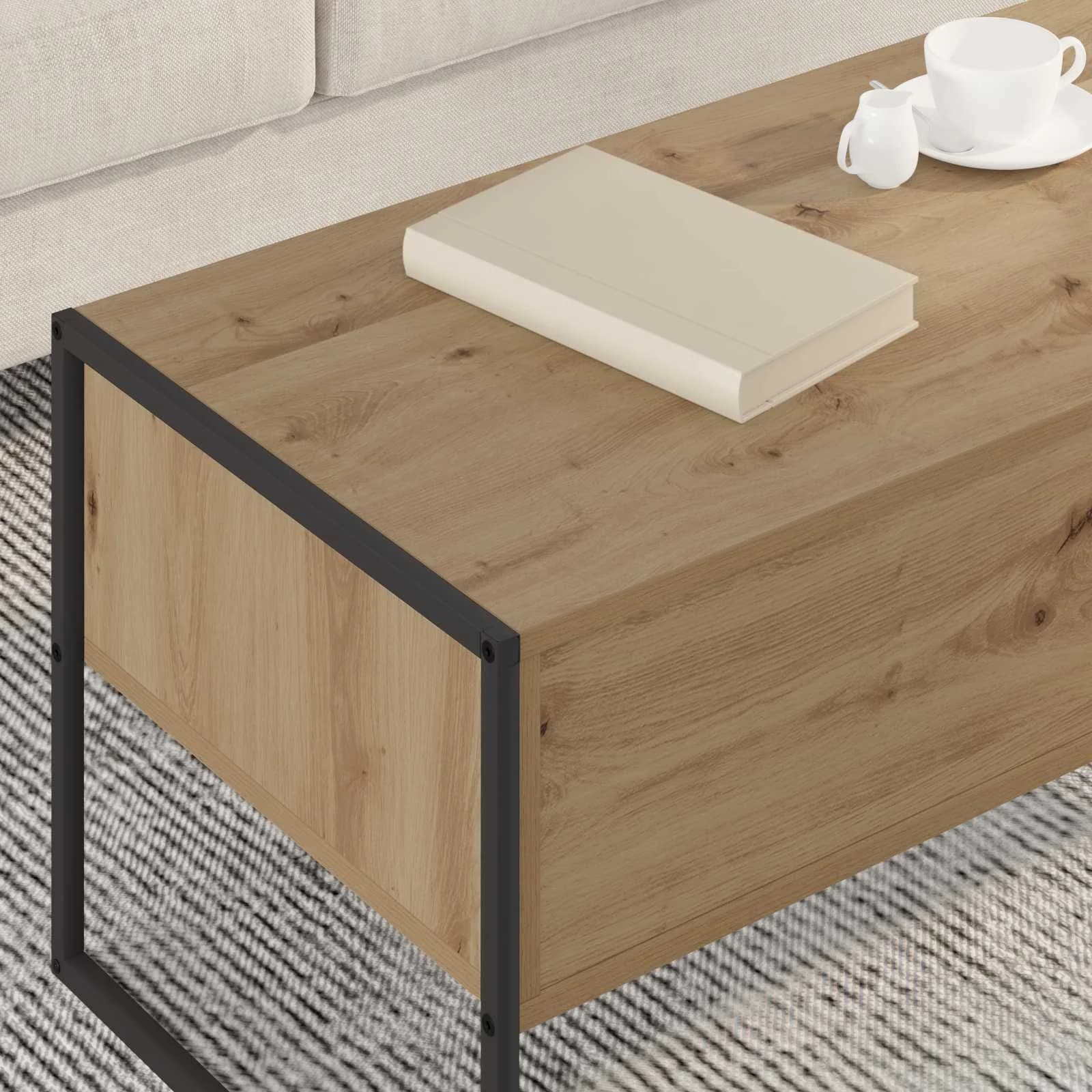 Klubska miza Oreh 100 x 46 x 40 cm Inženirski les - slika 4