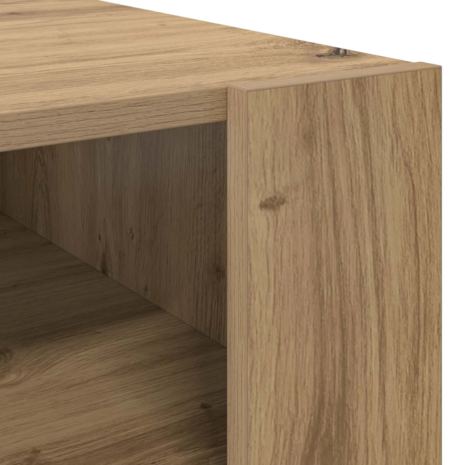 Klubska miza Umetni hrast 66 x 53 x 45 cm Inženirski les - slika 8