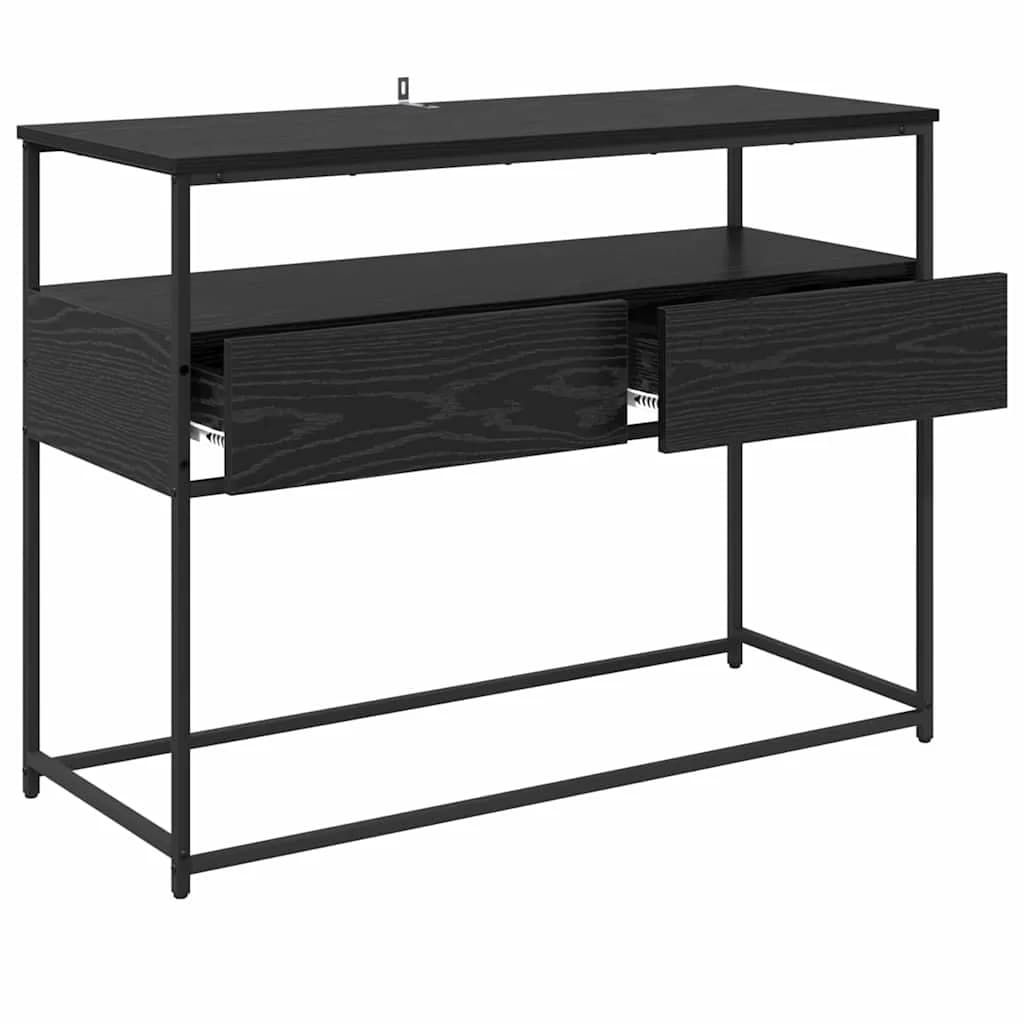 Konzolna miza Črna Orehovina 100 x 40 x 75 cm Inženirski les - slika 5