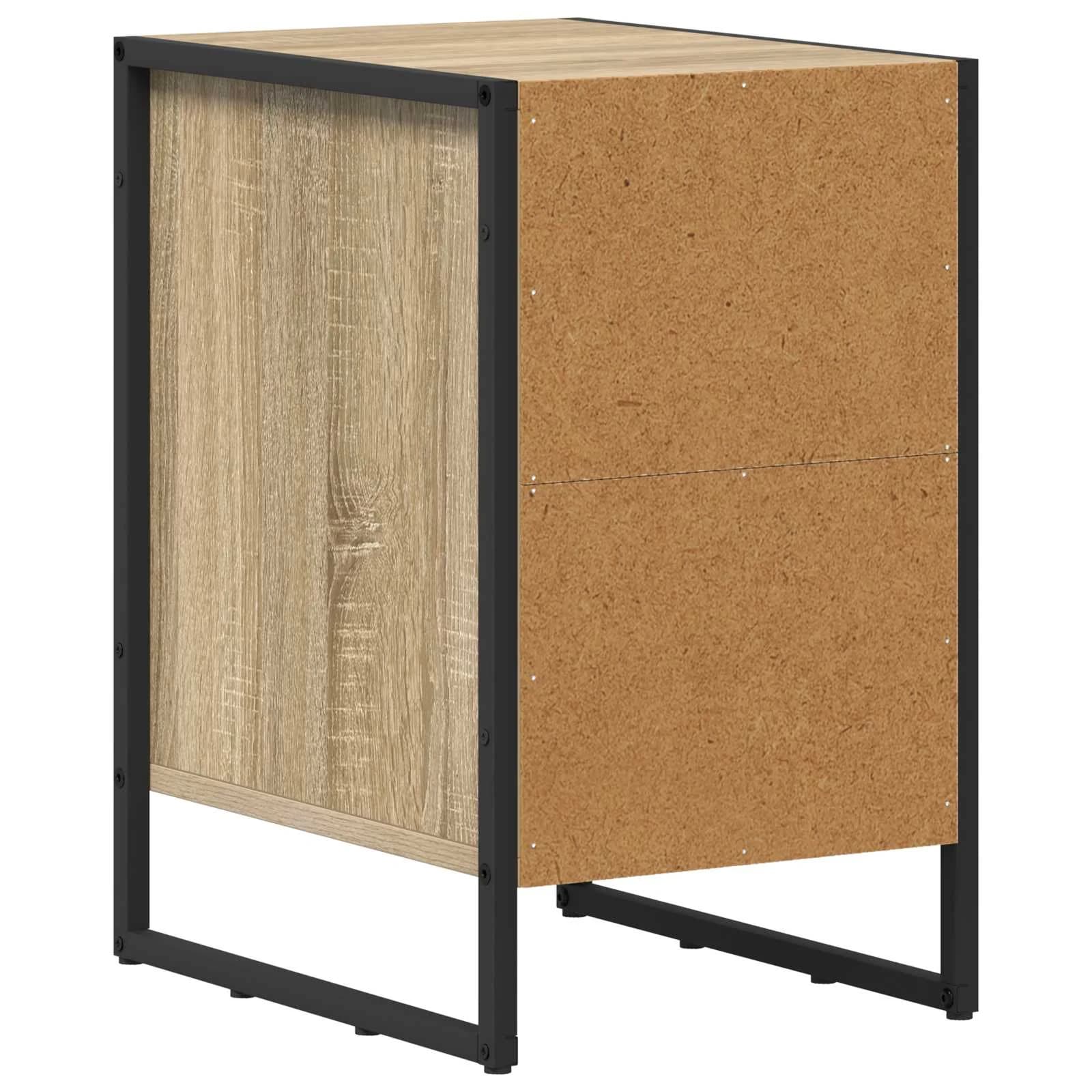 Nočna omarica 2 kos Sonoma 39,5 x 30 x 50 cm Inženirski les - slika 8