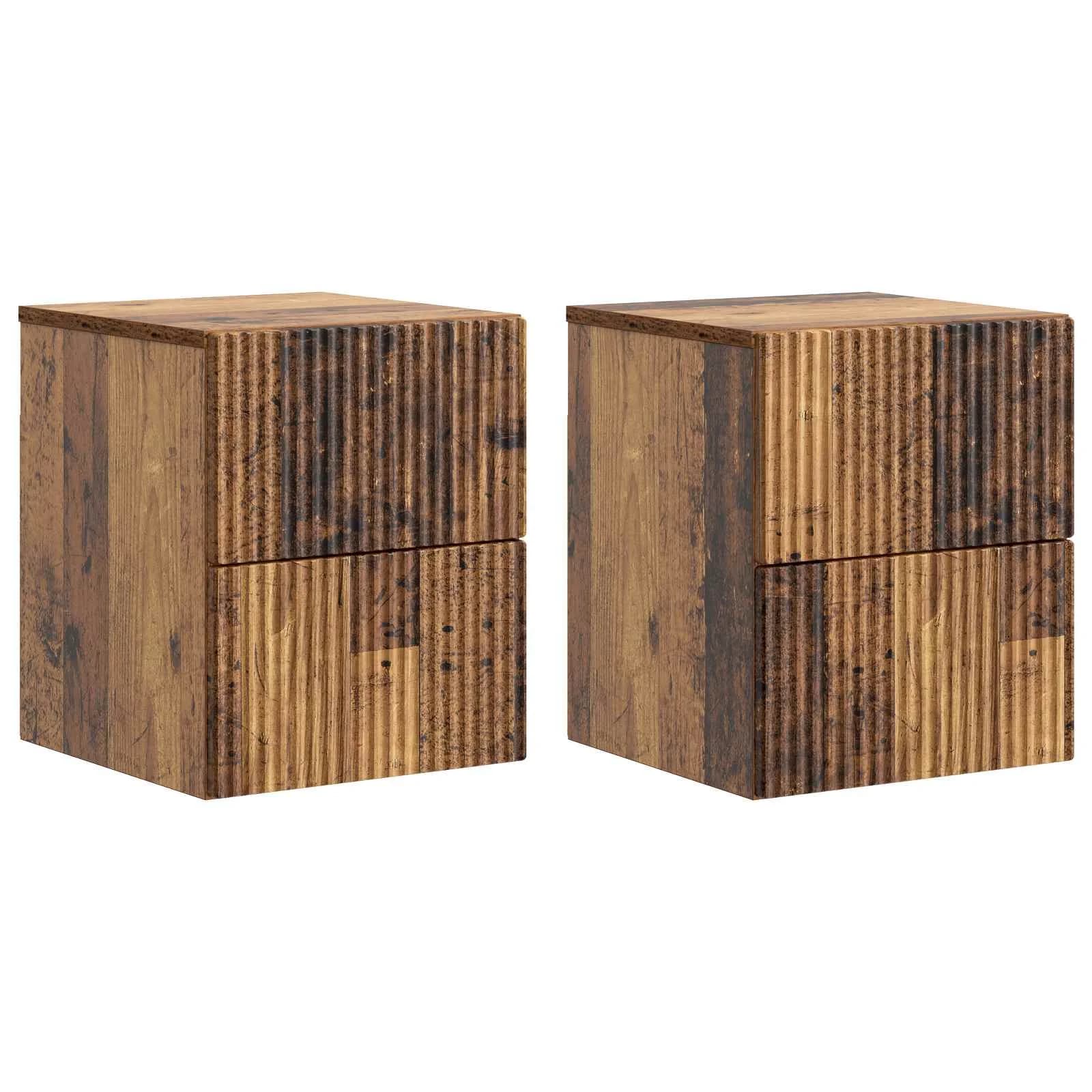 Stenski nočni omarici 2 kos Star les 33 x 34,5 x 40 cm - slika 2