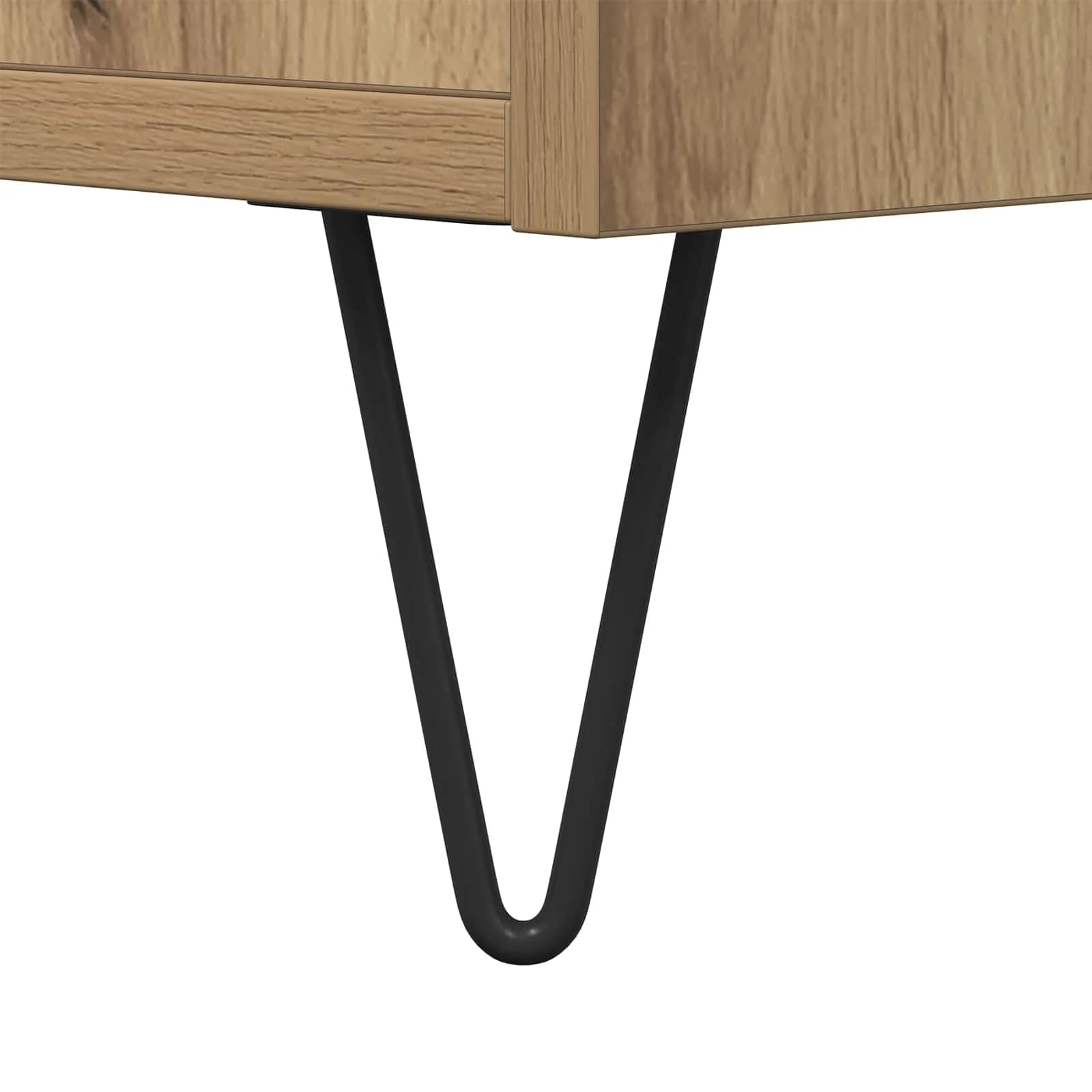 Klubska miza Umetni hrast 102 x 44,5 x 50 cm Inženirski les - slika 10