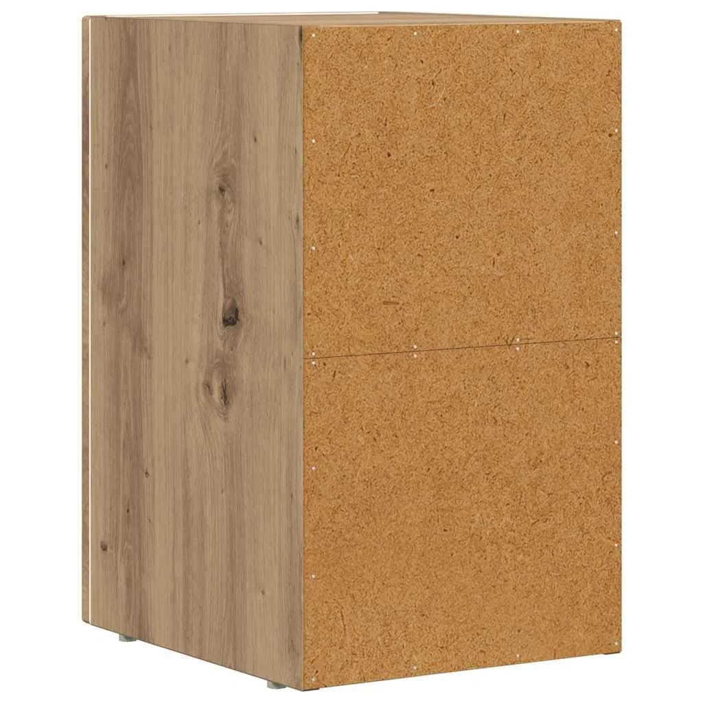 Nočna omarica ELST 2 kos Umetni hrast 29,5 x 33,5 x 50 cm - slika 8