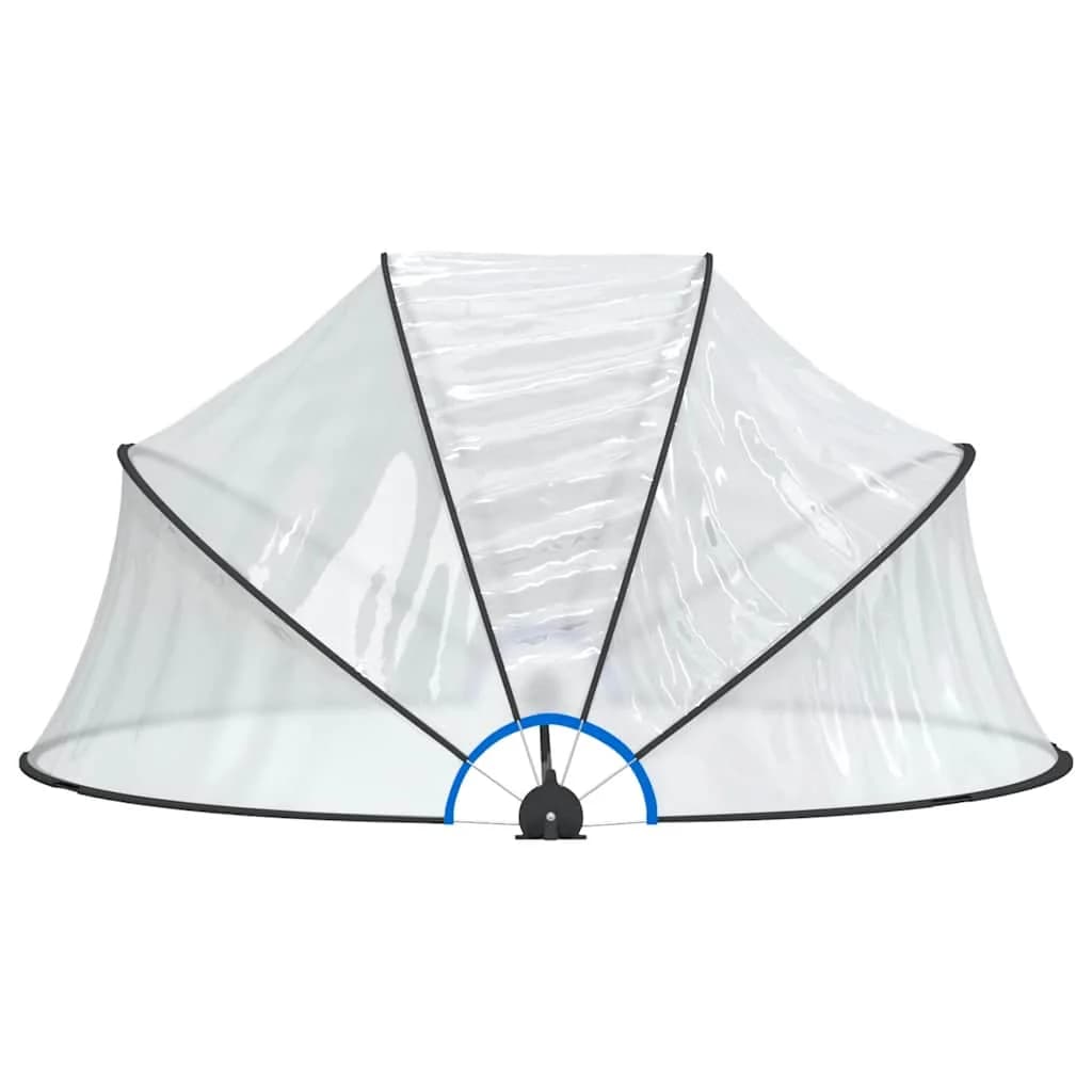 Kupola za bazen okrogla 315x158 cm PVC - slika 4