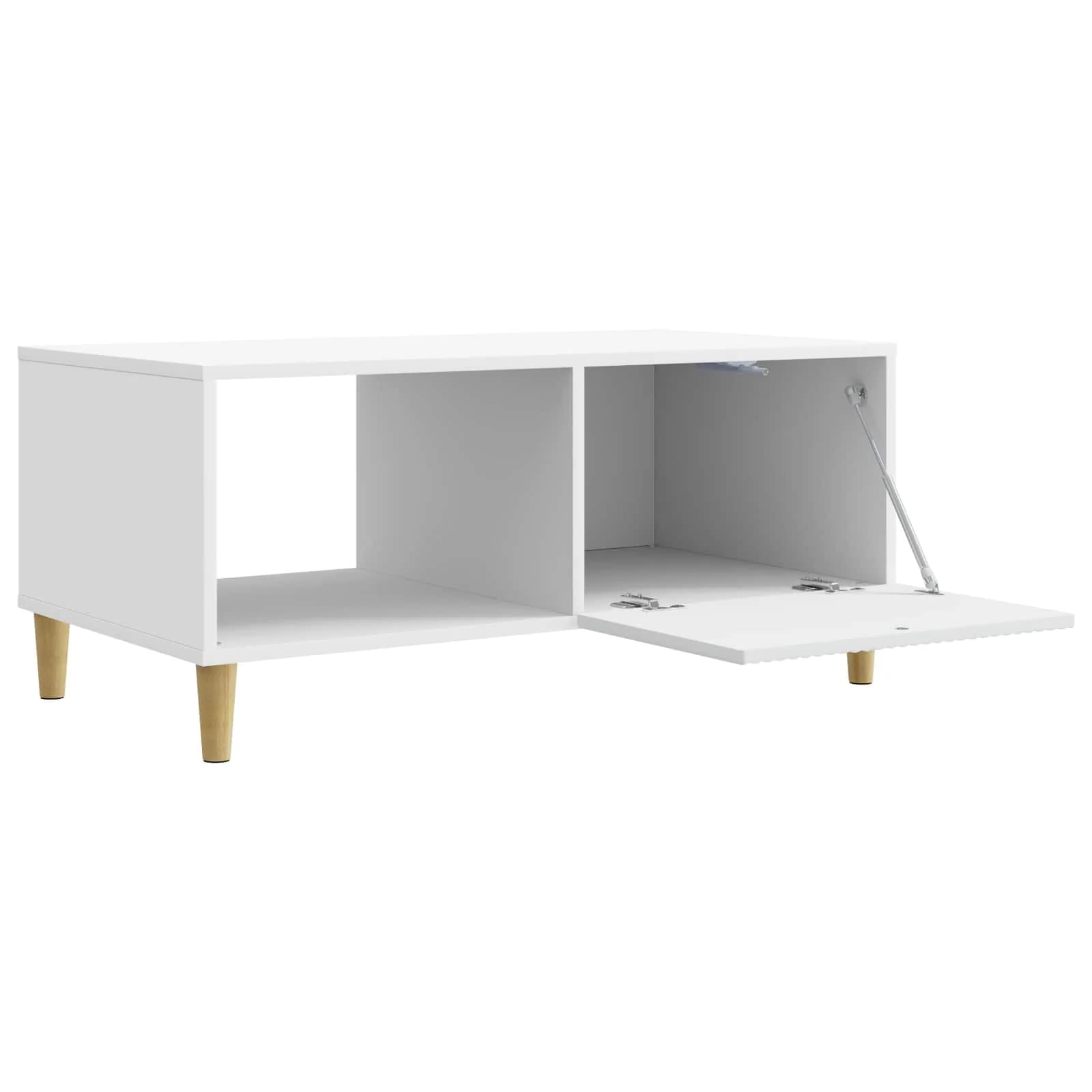 Klubska miza Bela 90 x 50 x 40 cm Inženirski les - slika 4