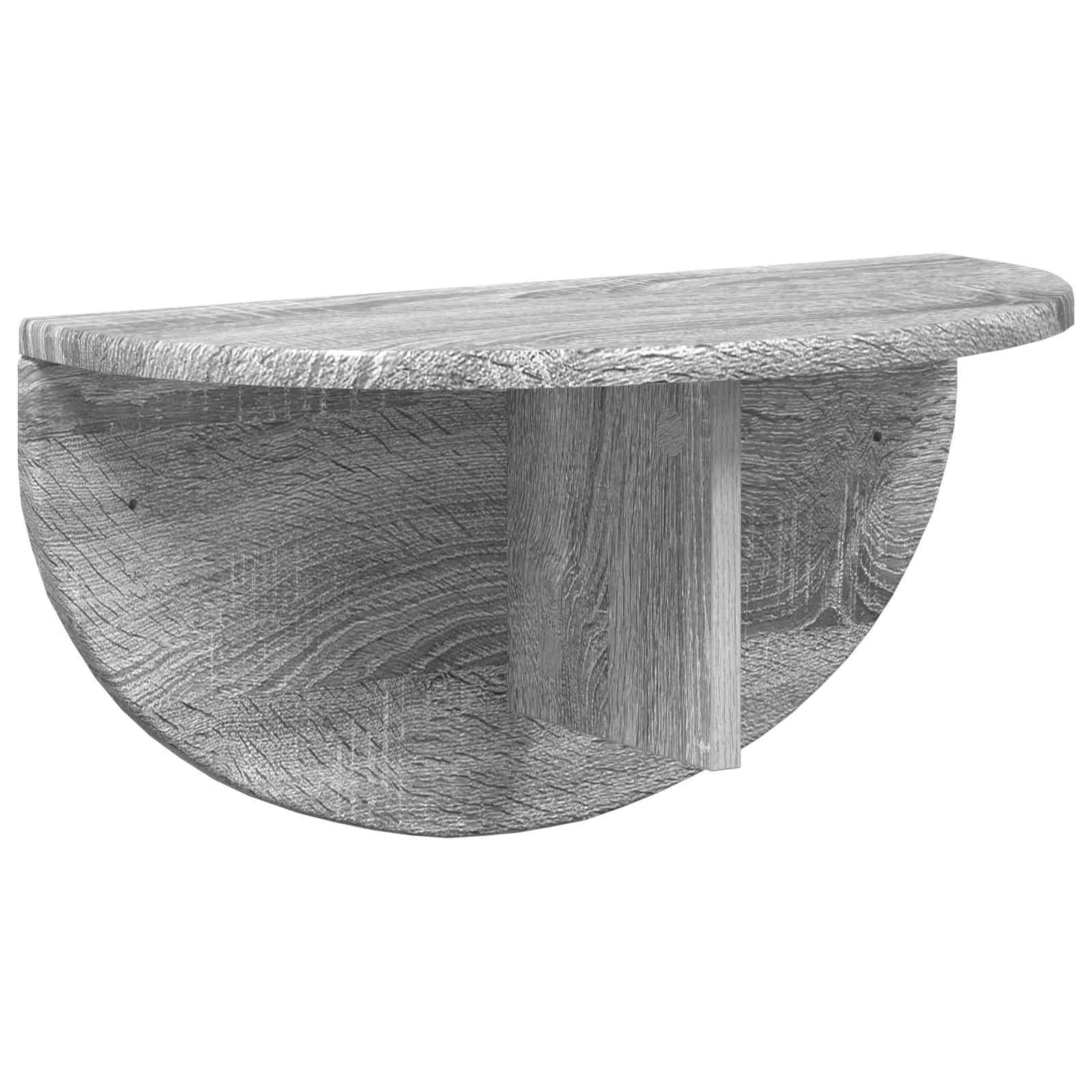 Stenska polica Montaža za steno Siva Sonoma 48 x 24 x 24 cm - slika 2