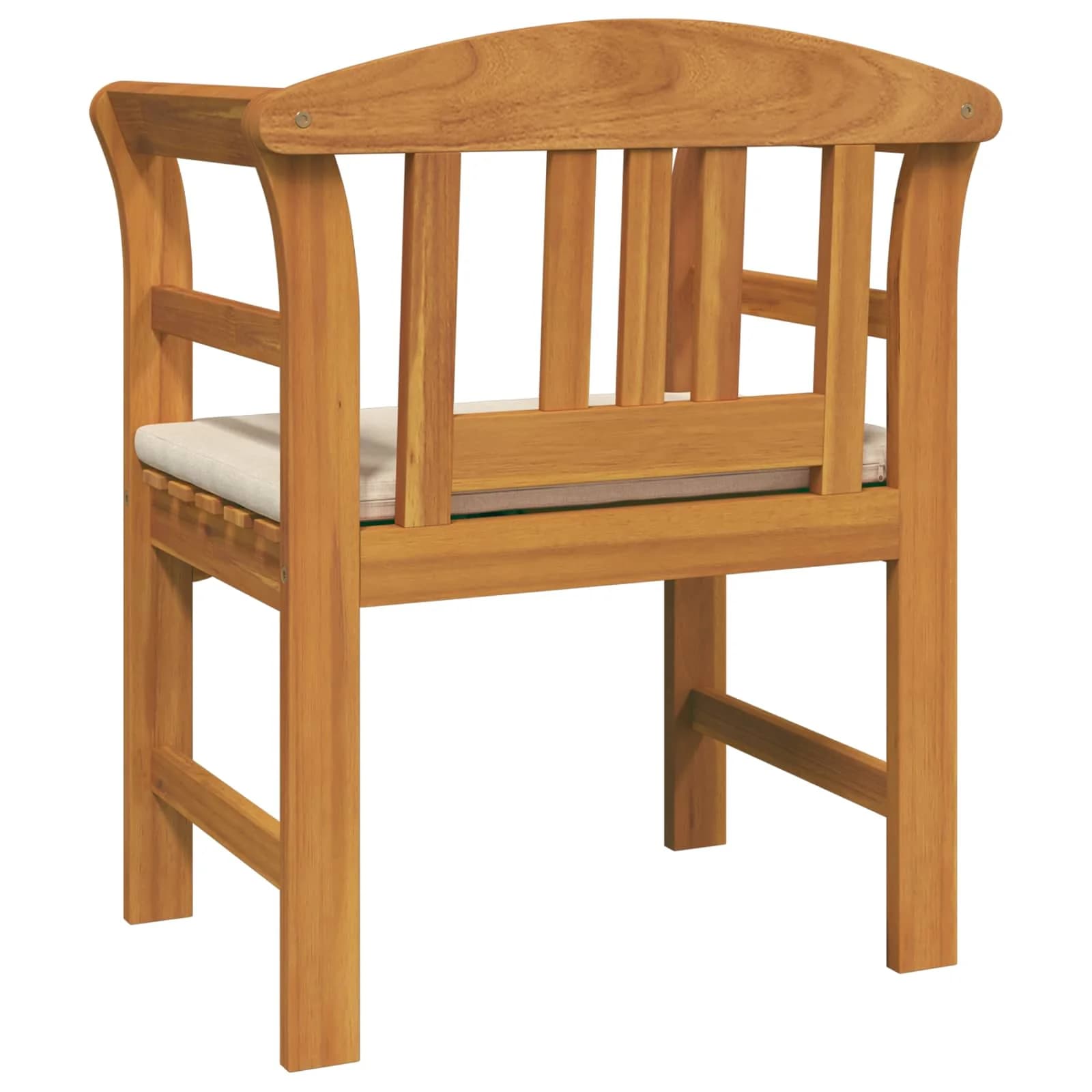 Klop s rozami Naravna 68,5 x 46 x 82,5 cm Masiven les akacije - slika 6