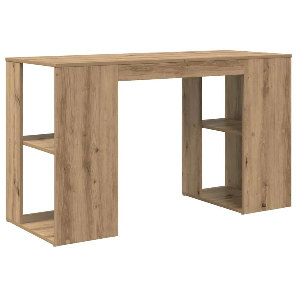 Miza Umetni hrast Inženirski les 130 x 50.5 x 75 cm - slika 7