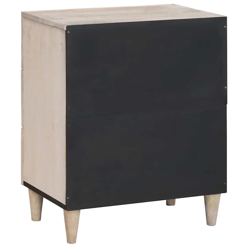 Nočna omarica Bela 50 x 33 x 62 cm Inženirski les - slika 5