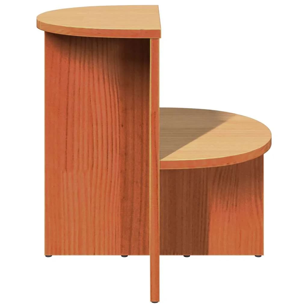 Klubska miza Voskast rjav 50 x 40 x 50 cm Trdna borovina - slika 5