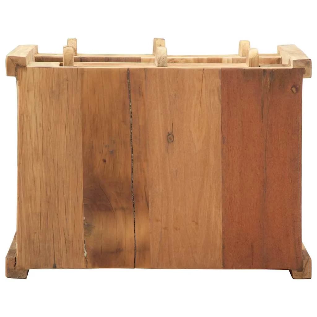 Stranska miza Rjava 43 x 32 x 46 cm Trdna obnovljena les - slika 6