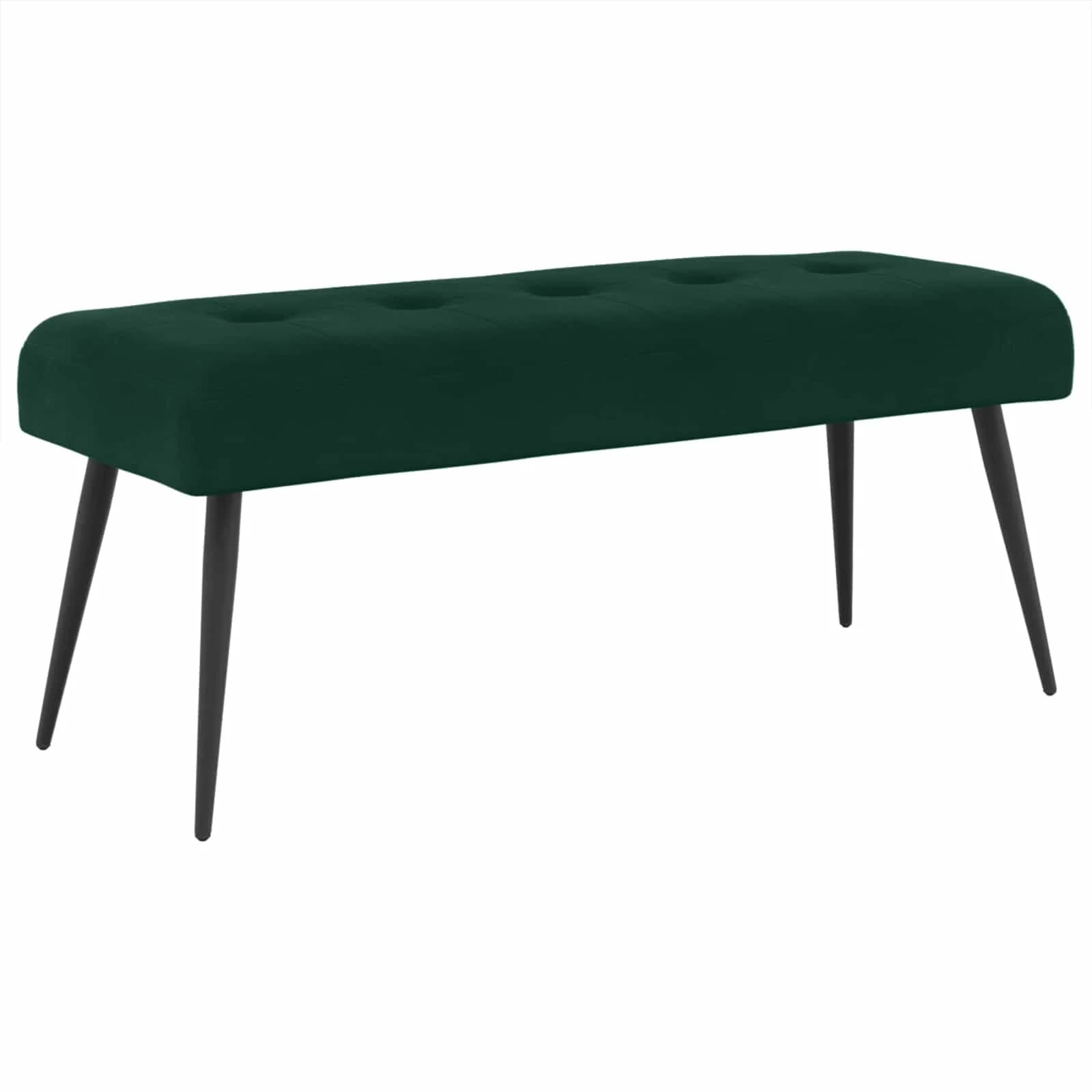 Klop s gumbnim oblazinjenjem Temno zelena 110 x 40 x 46 cm - slika 2