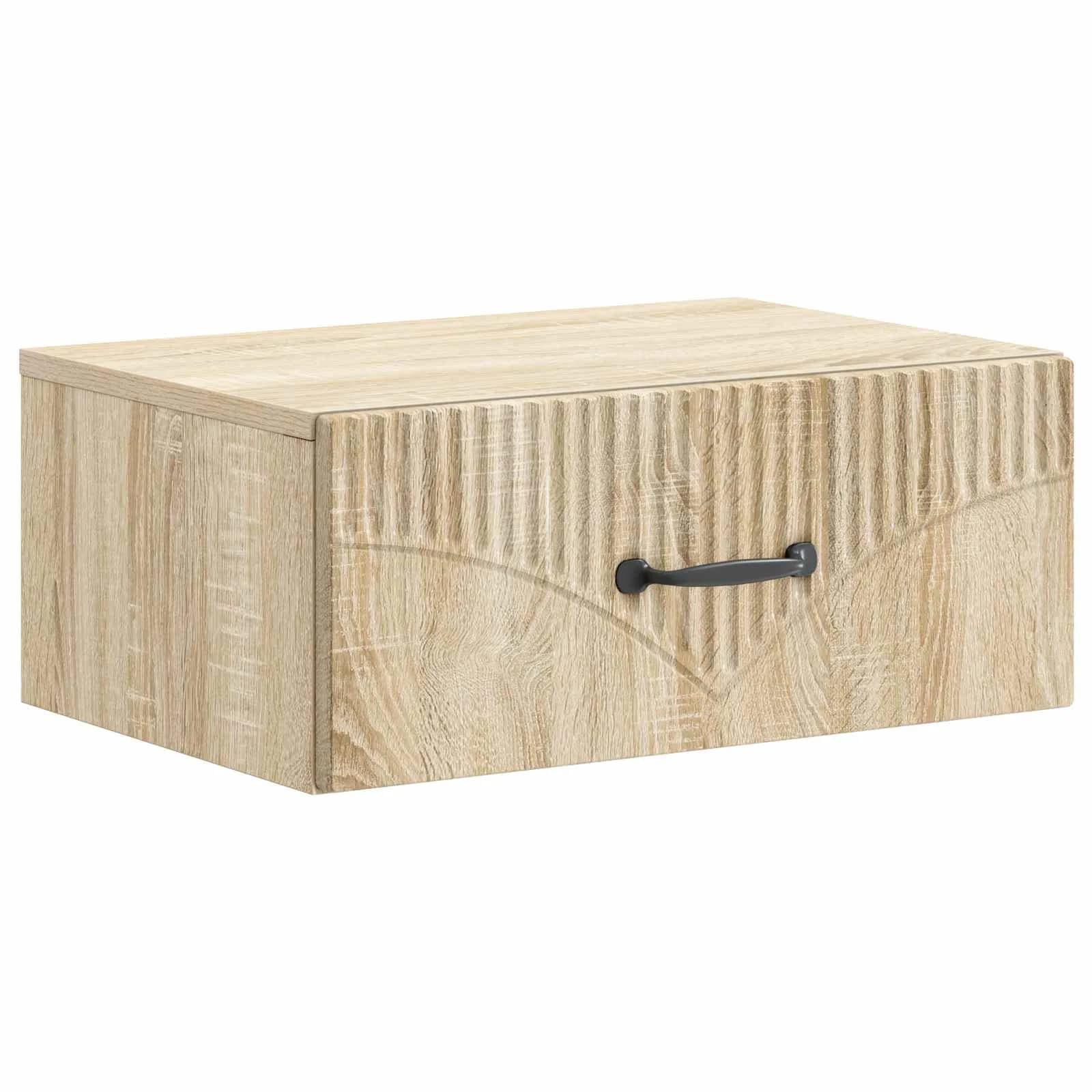 Stenski nočni omarici 2 kos Sonoma hrast 49 x 34,5 x 20 cm - slika 5