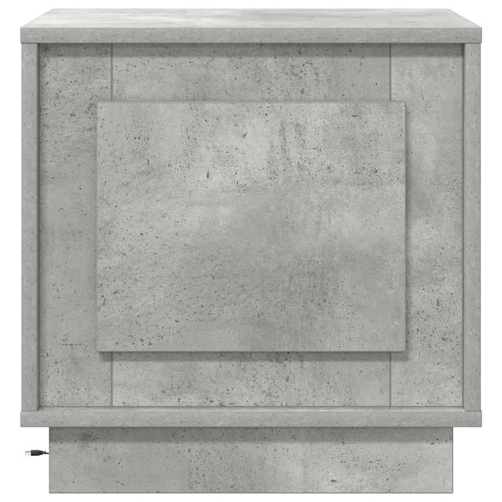 Nočna omarica Betonsko siva 44 x 34,5 x 45 cm Inženirski les - slika 7
