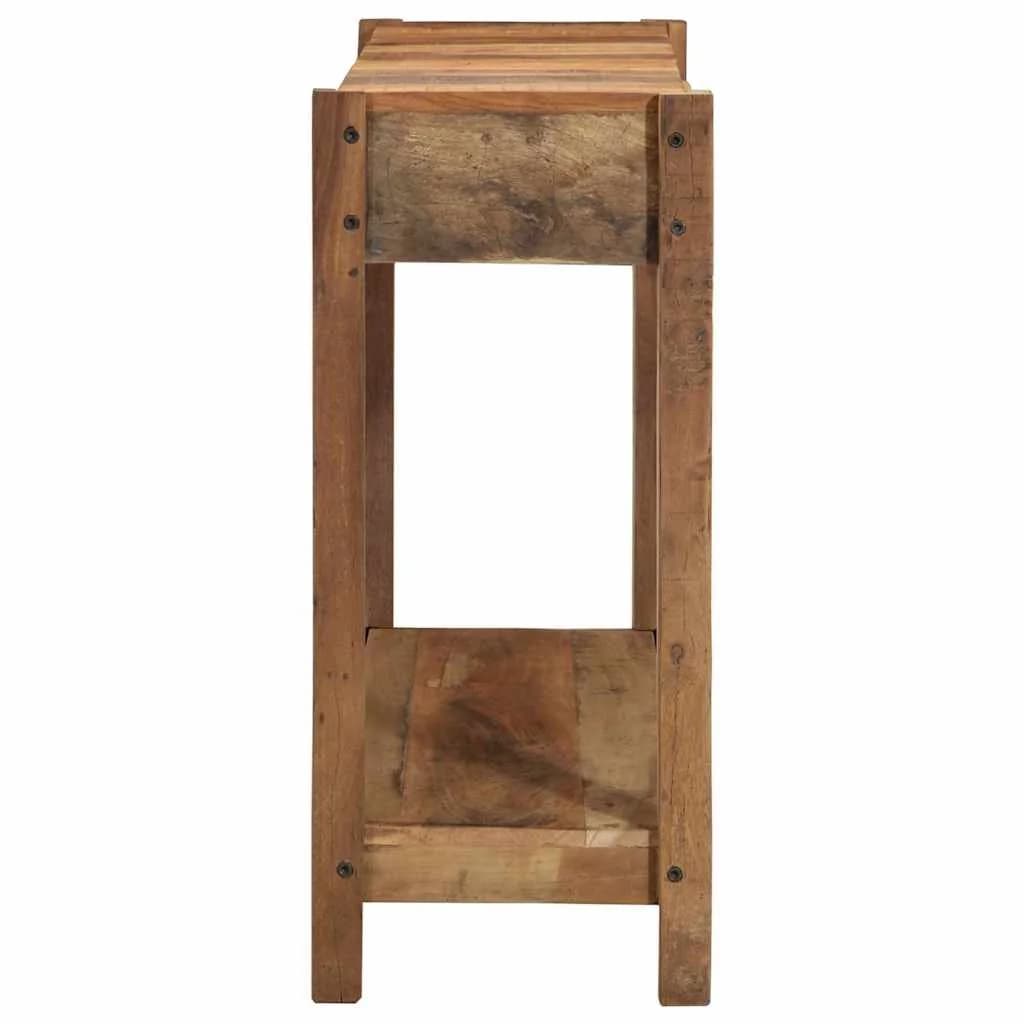 Konzolna miza Rjava 107 x 33 x 76 cm Trdna obnovljena les - slika 5
