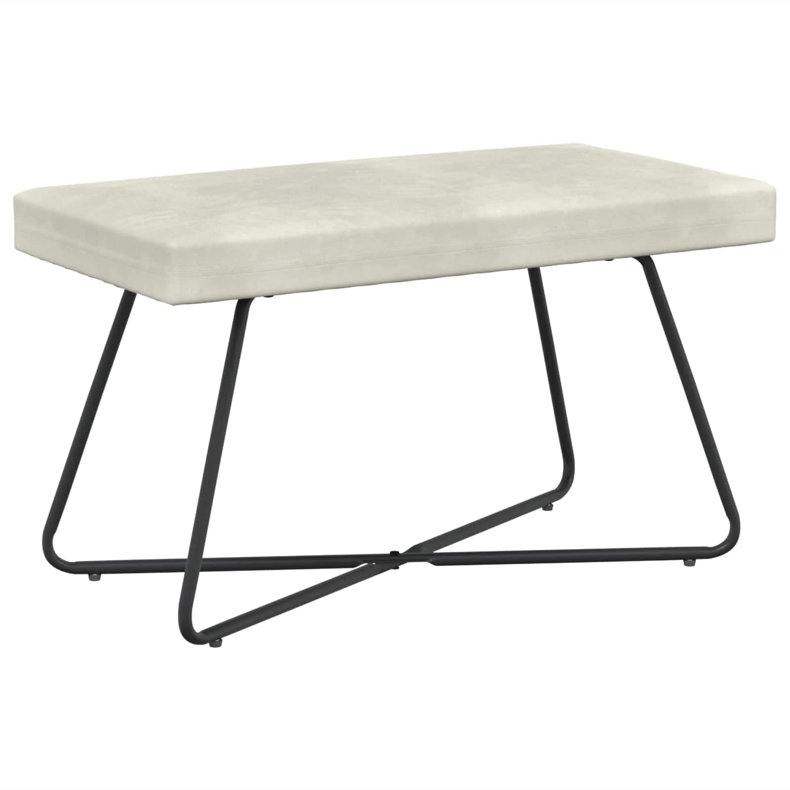 klop Krem 80 x 40 x 45 cm Žamet - slika 2