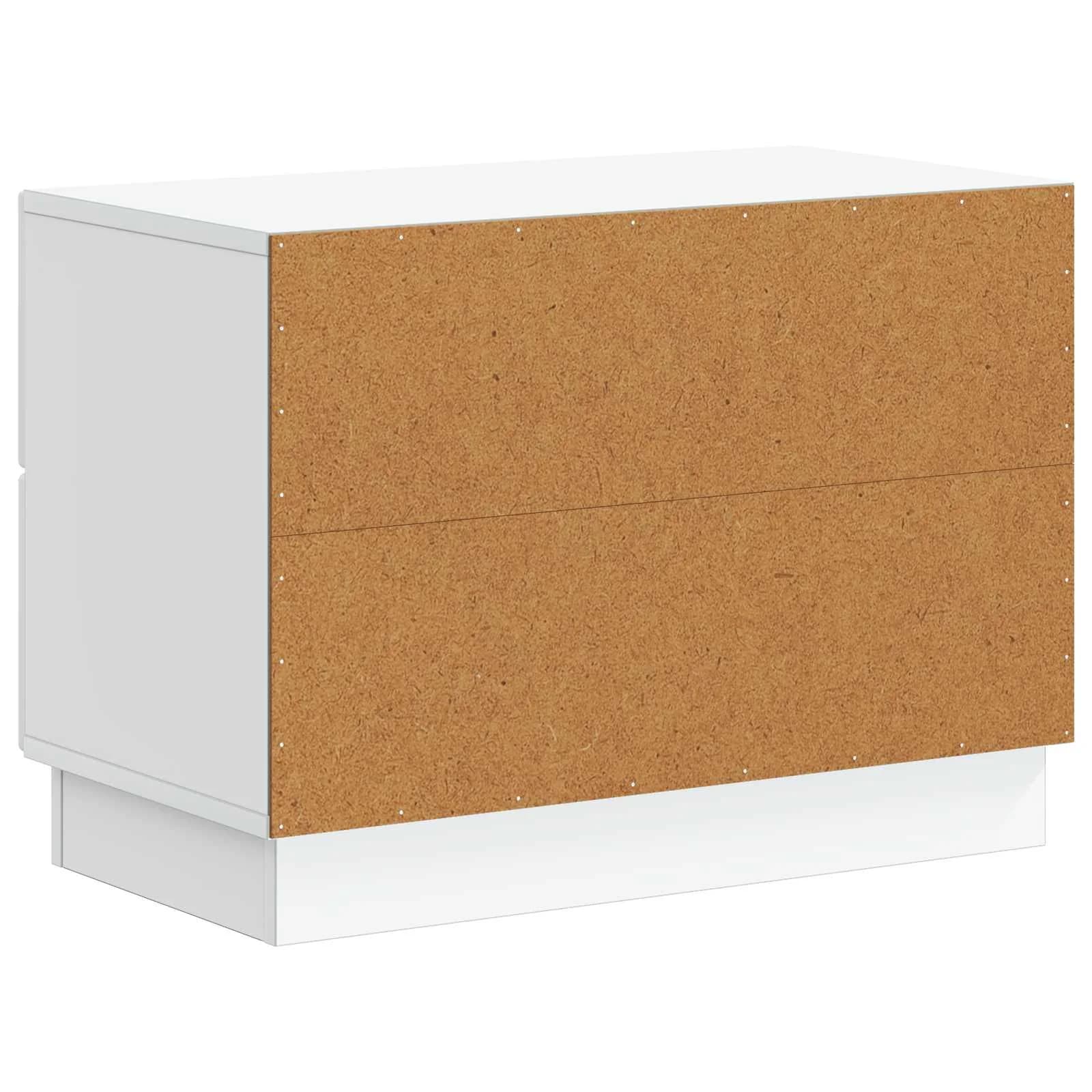 Nočna omarica Bela 62 x 34,5 x 44,5 cm Inženirski les - slika 7