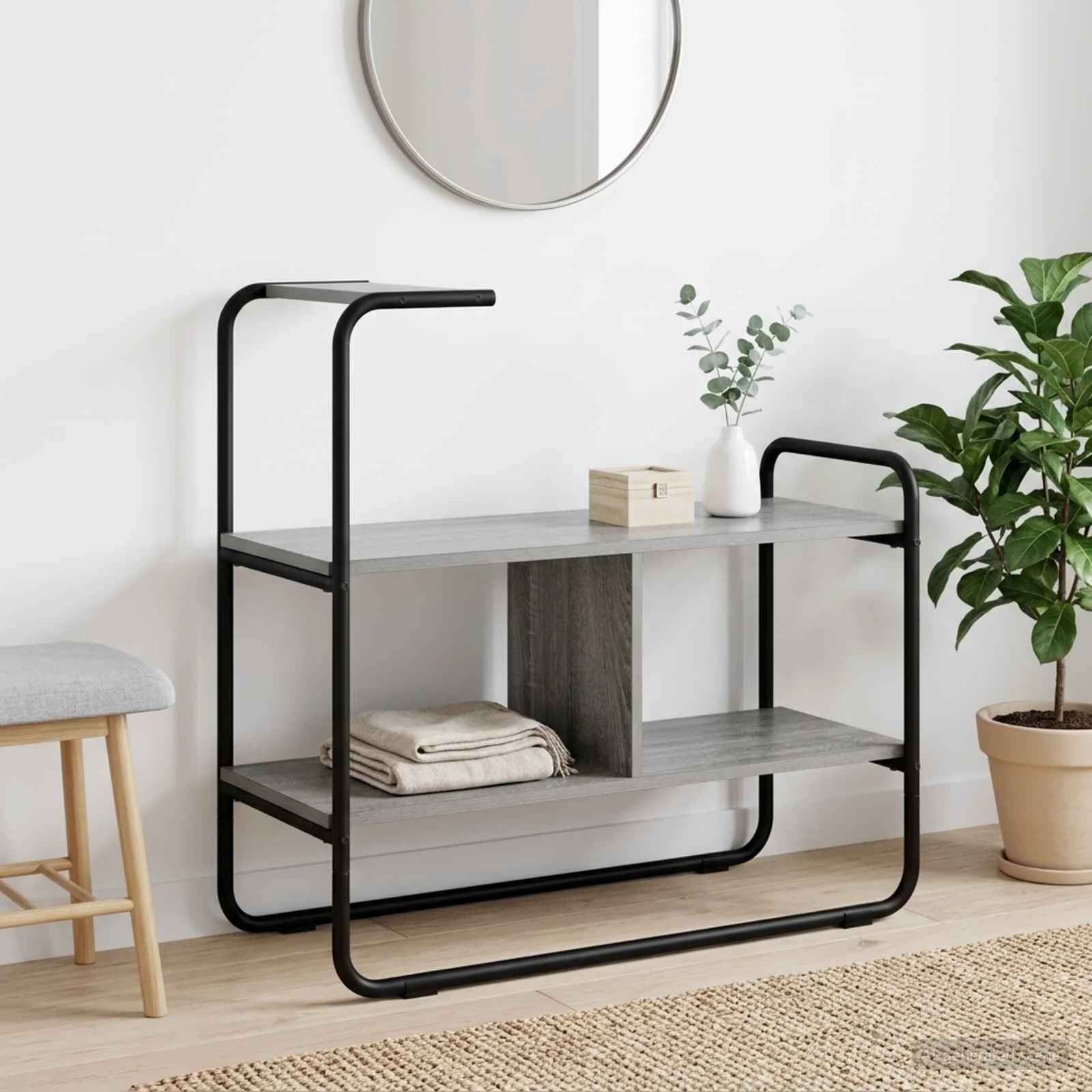 Konzolna miza Siva Sonoma 80 x 35 x 75 cm Inženirski les