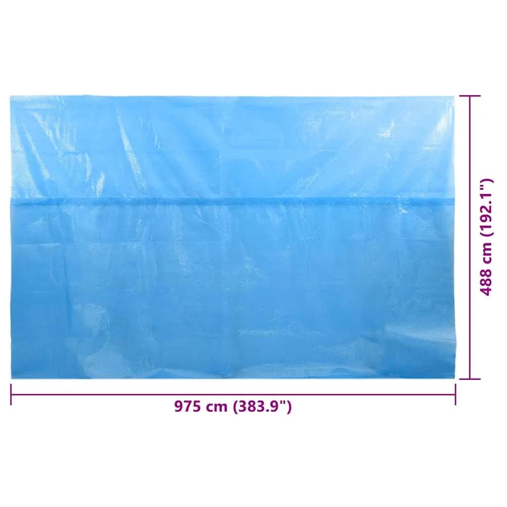 Pokrivalo za bazen modro 975x488 cm PE - slika 6