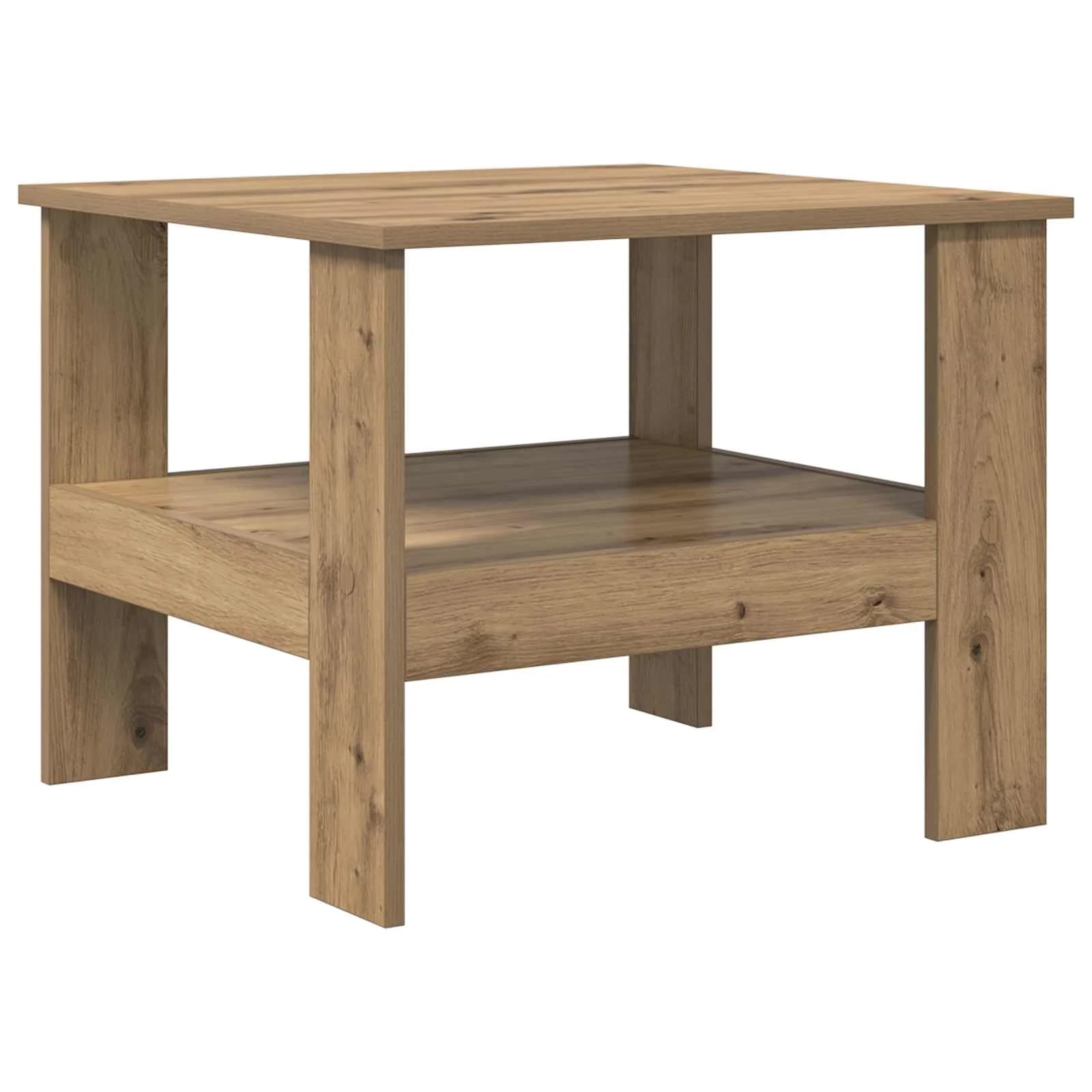Klubska miza Umetni hrast 57 x 55 x 45 cm Inženirski les - slika 2
