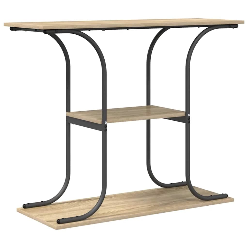 Konzolna miza Sonoma hrast 101 x 35 x 80,5 cm Inženirski les - slika 2