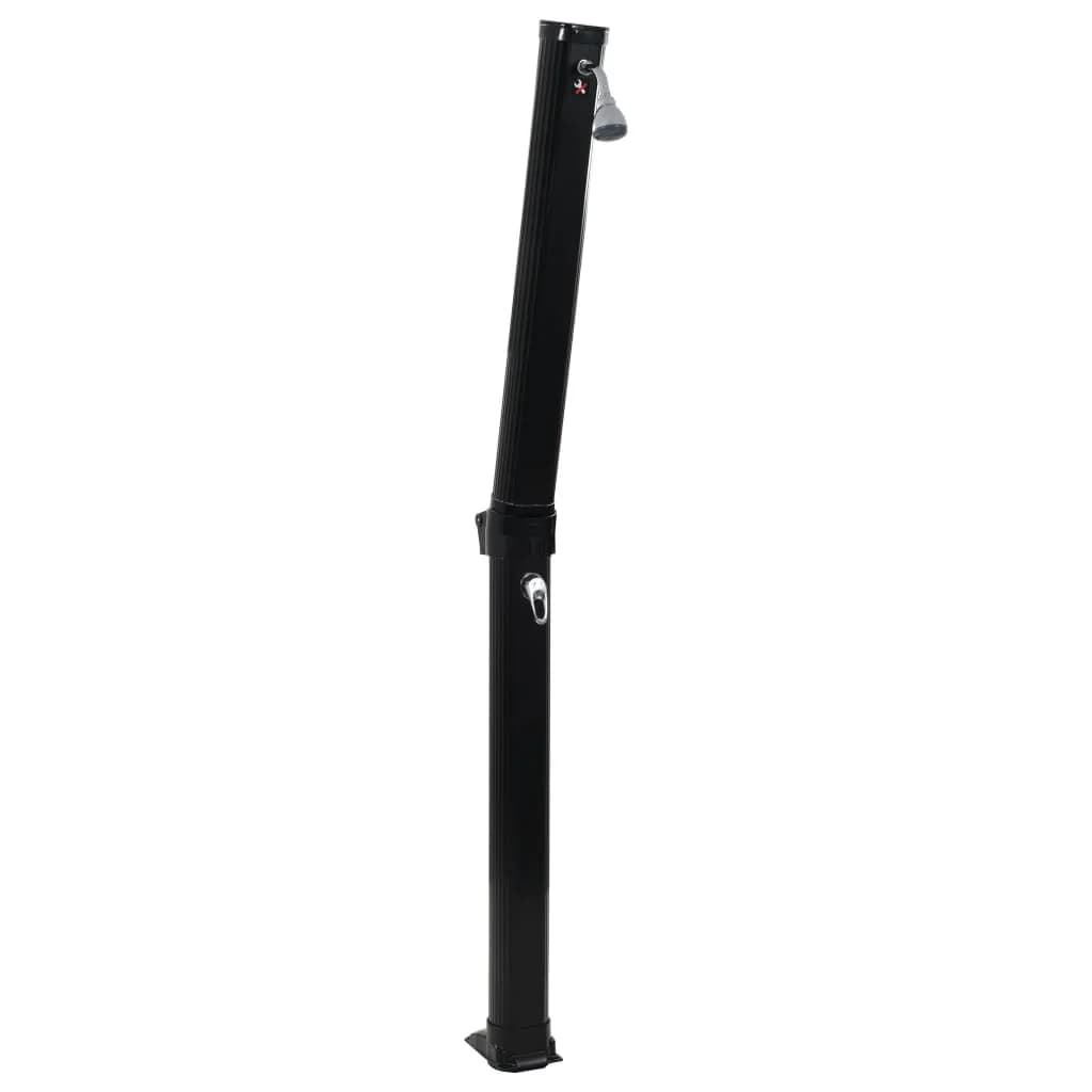 Zložljiv solarni tuš črn 214 cm 23 L - slika 2