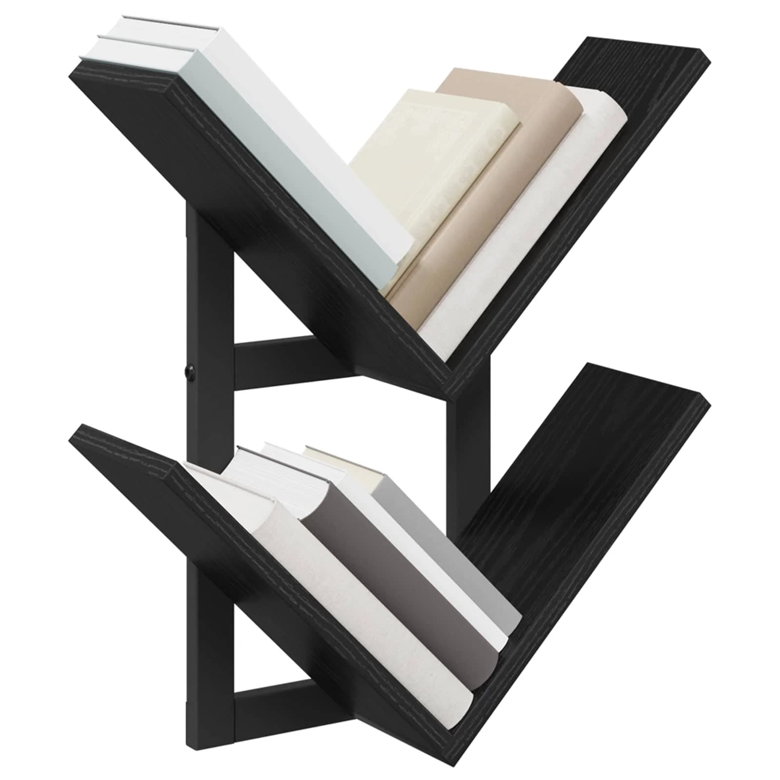 PrFloating Shelf 2 kos Črni hrast 43 x 15 x 47 cm - slika 3