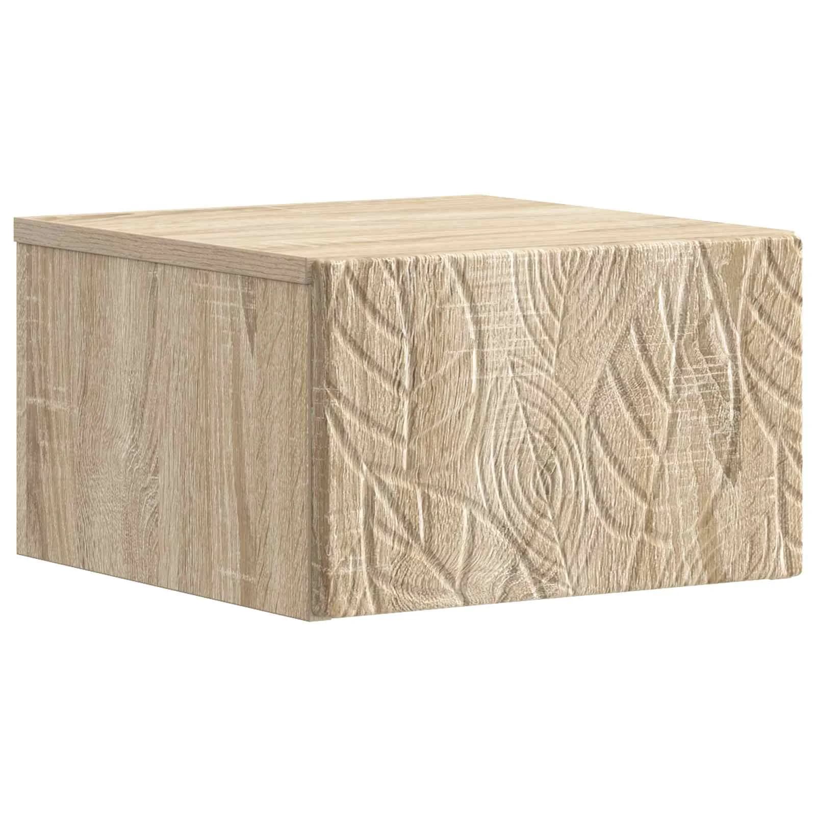 Stenska stranska miza 2 kos Sonoma hrast 34,5 x 33 x 20 cm - slika 4