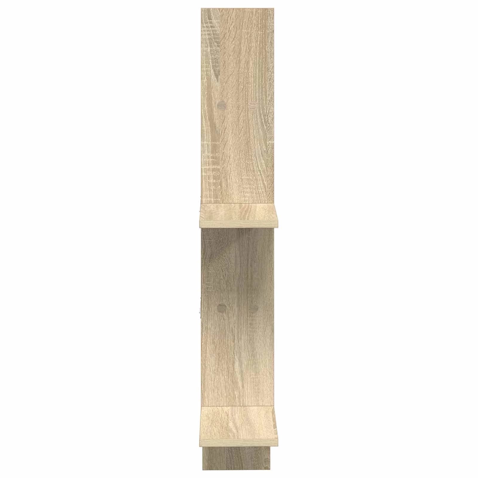 Stenska polica Sonoma hrast 61 x 15 x 102 cm Inženirski les - slika 5