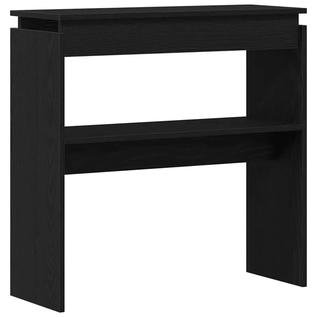 Konzolna miza Črna Orehovina 80 x 30 x 80 cm Inženirski les - slika 2