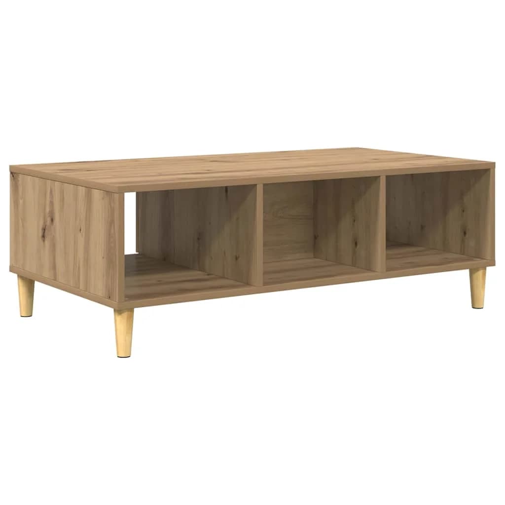 Klubska miza Umetni hrast 102 x 55 x 35 cm Inženirski les - slika 8