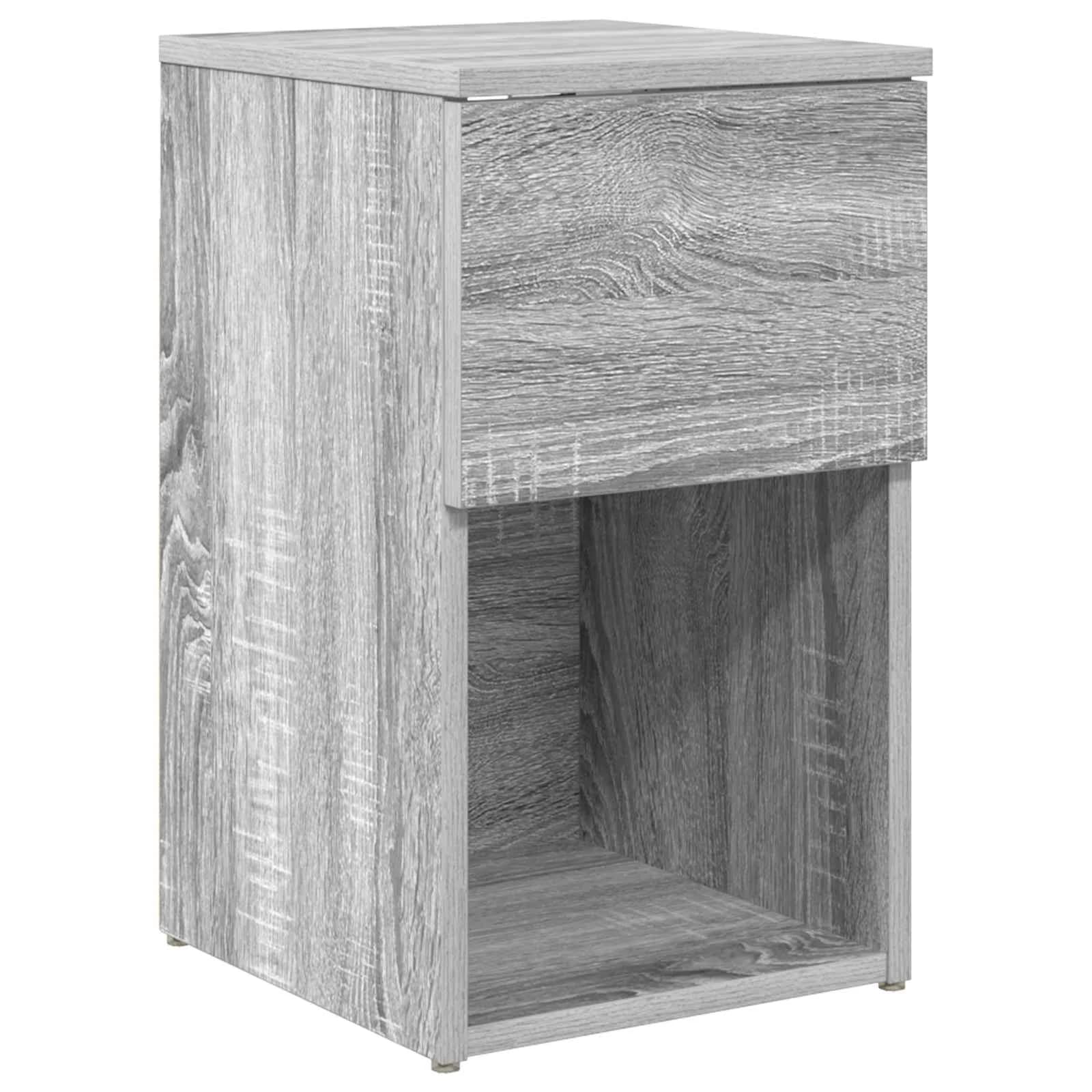 Posteljna omarica 2 kos Siva Sonoma 29 x 31,5 x 49 cm - slika 5
