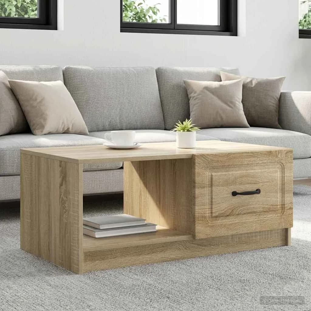 Klubska miza Sonoma hrast 90 x 50 x 37 cm Inženirski les
