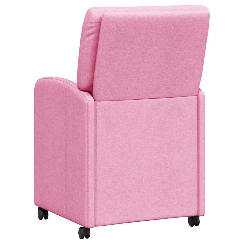 Jedilni stoli s kolesi 2 kos blago Roza 57 x 67 x 95 cm - slika 6