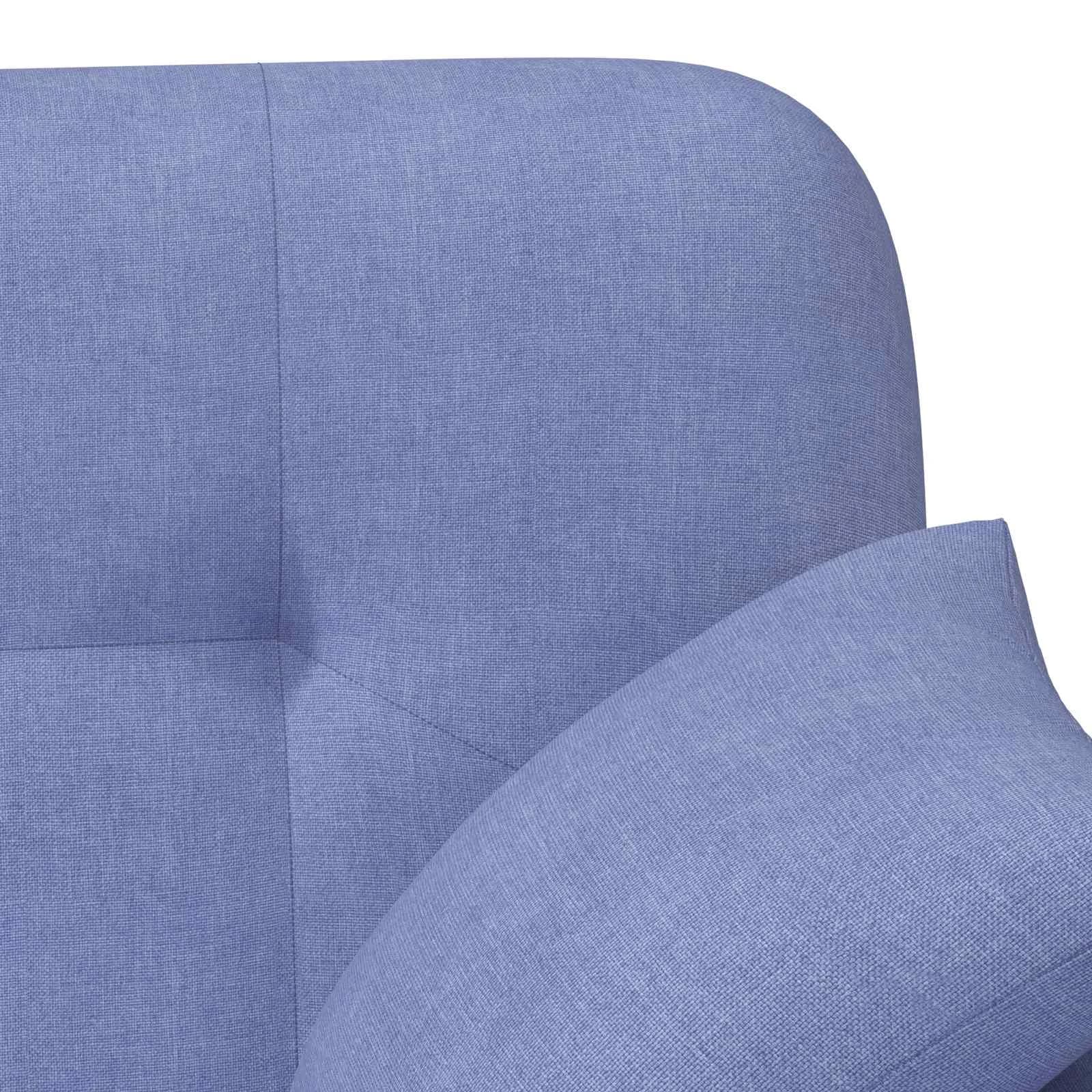 Dvojnica s gumbi Jeans modra 120 x 65 x 79 cm Blago - slika 7
