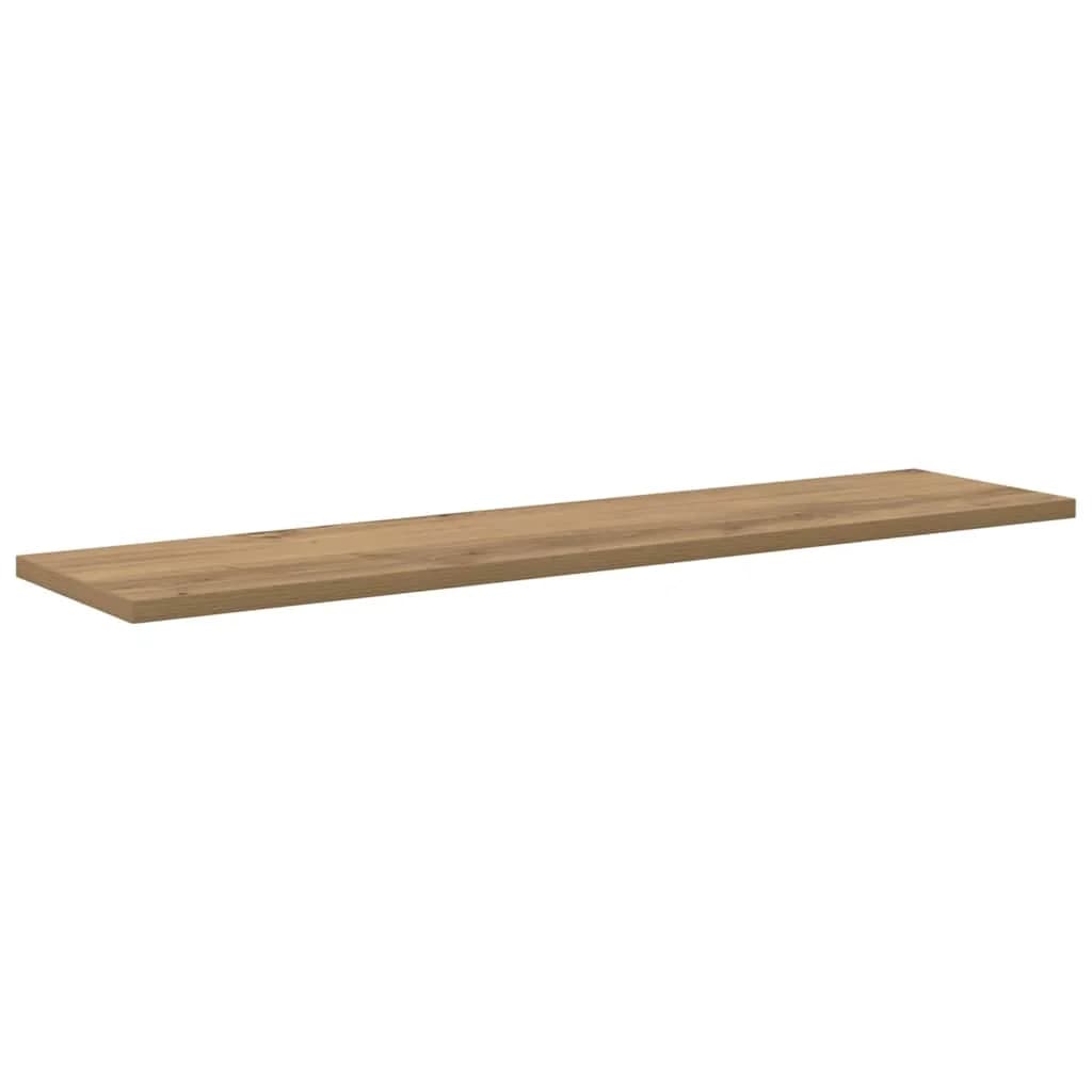Polica za knjige 3 nivojev 4 kos 80 x 20 x 1,5 cm Rjava - slika 5