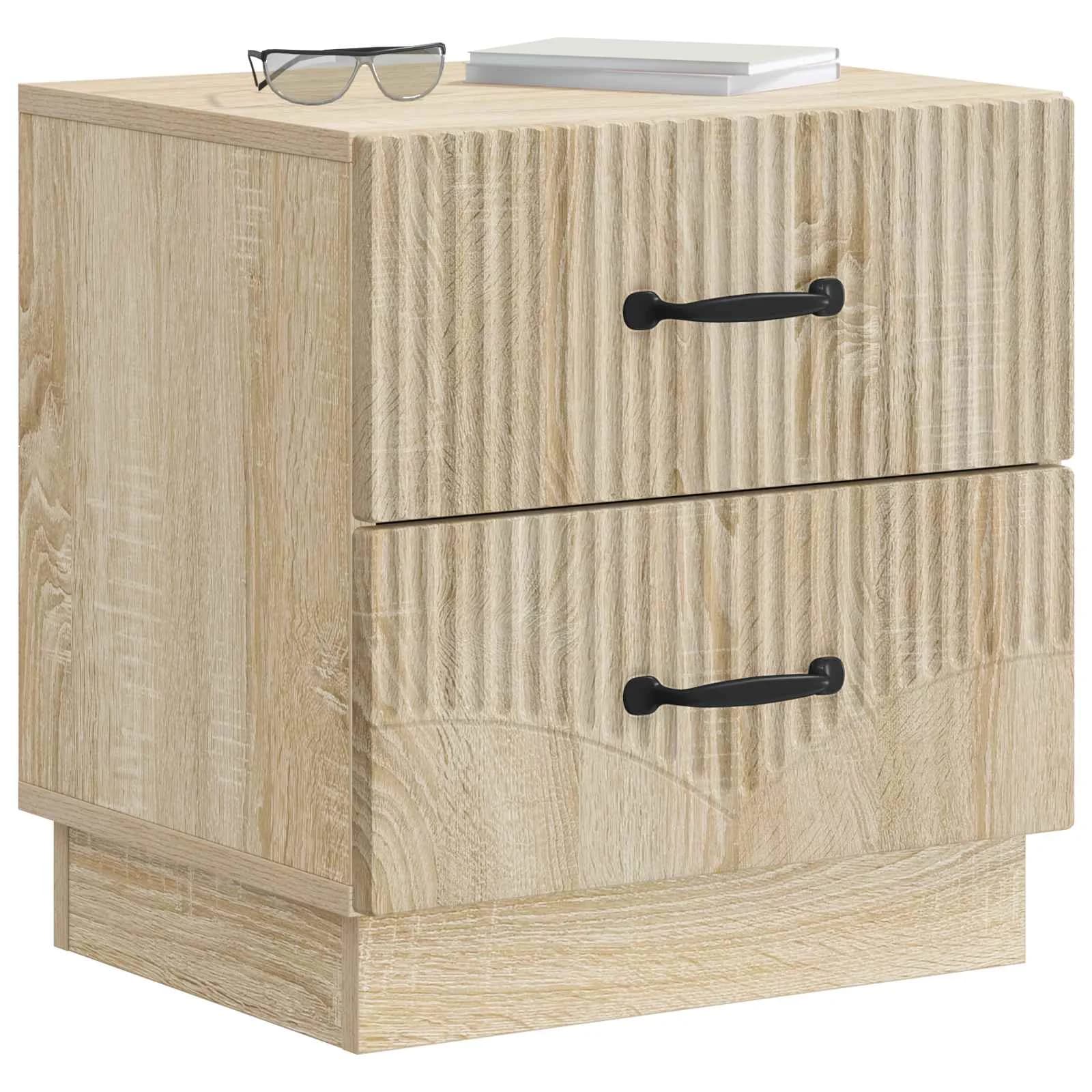 Nočna omarica Sonoma hrast 43 x 34,5 x 44,5 cm Inženirski les - slika 3