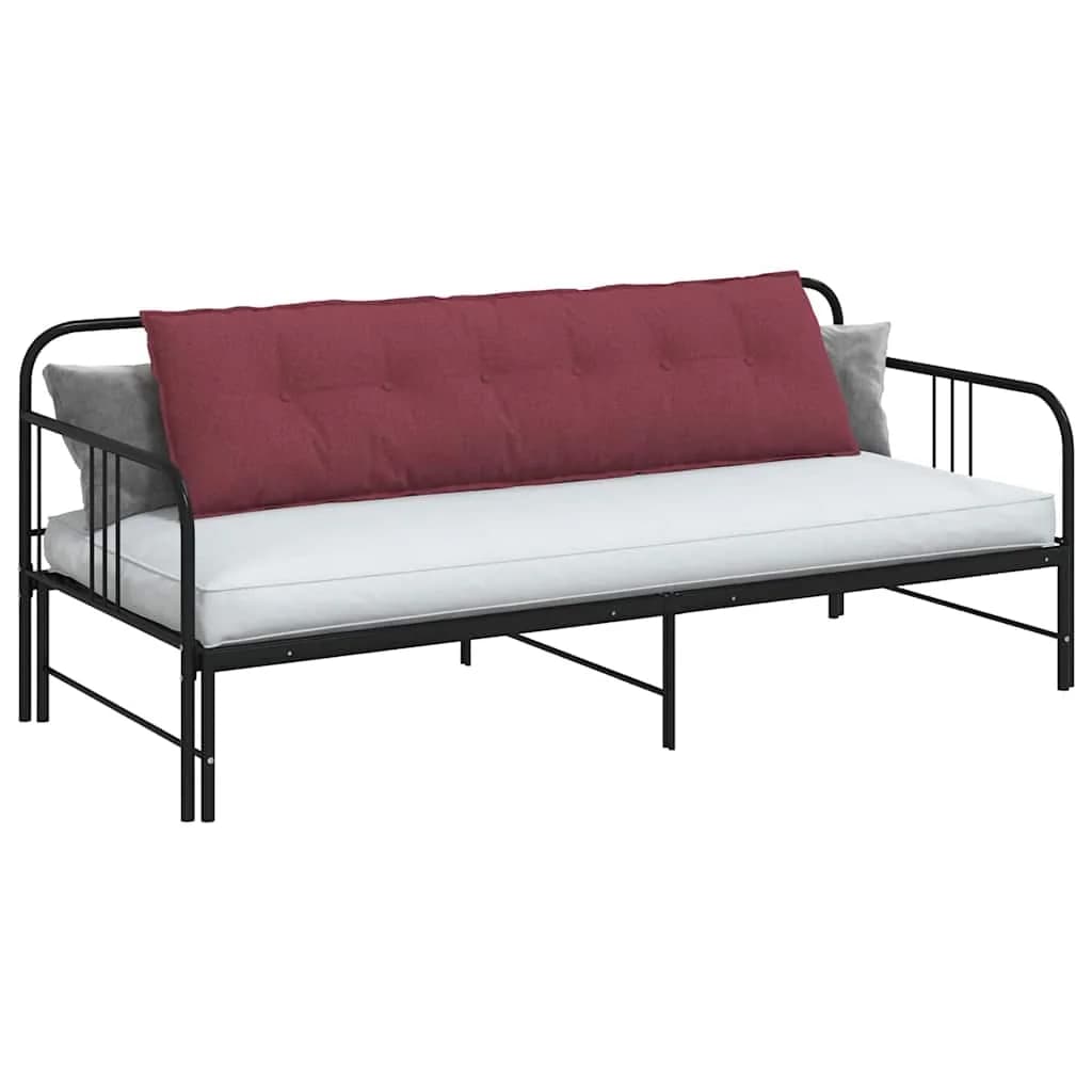 Poglavni vzglavnik Vinorodna rdeča 180 x 19 x 50 cm blago - slika 3