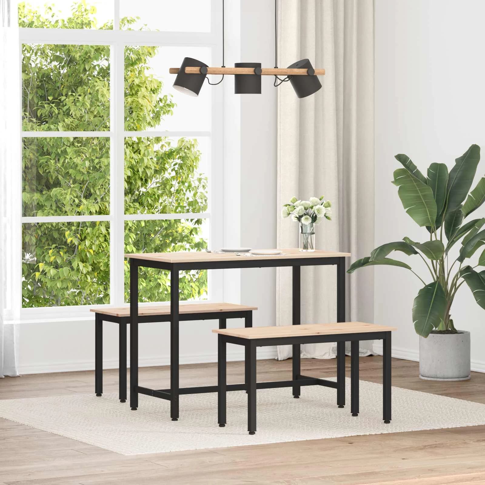 klop Naravna 80 x 35 x 45 cm Masivno borovo les