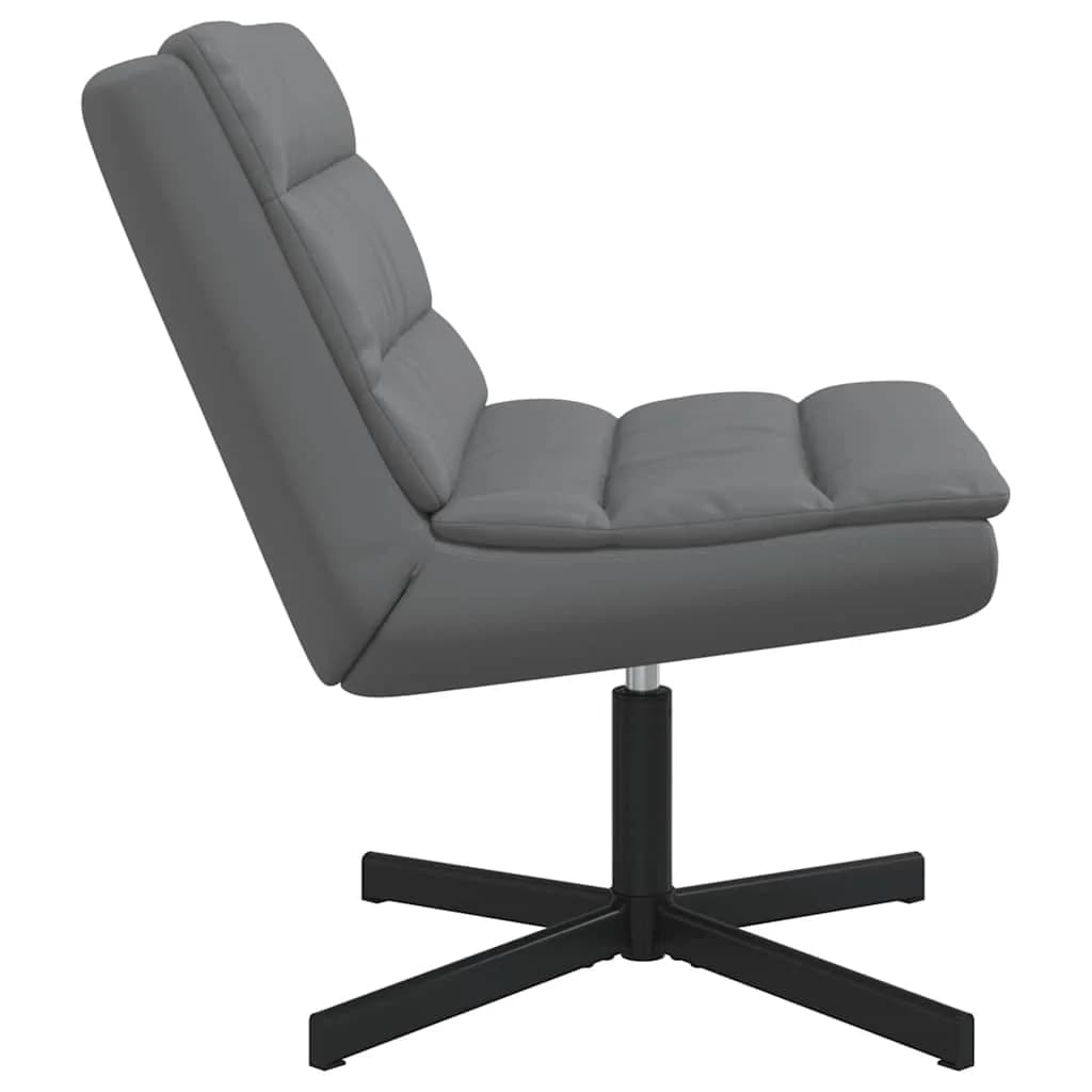 Vrtljiv stol Siva 63 x 75 x 76 cm Umetno usnje - slika 5