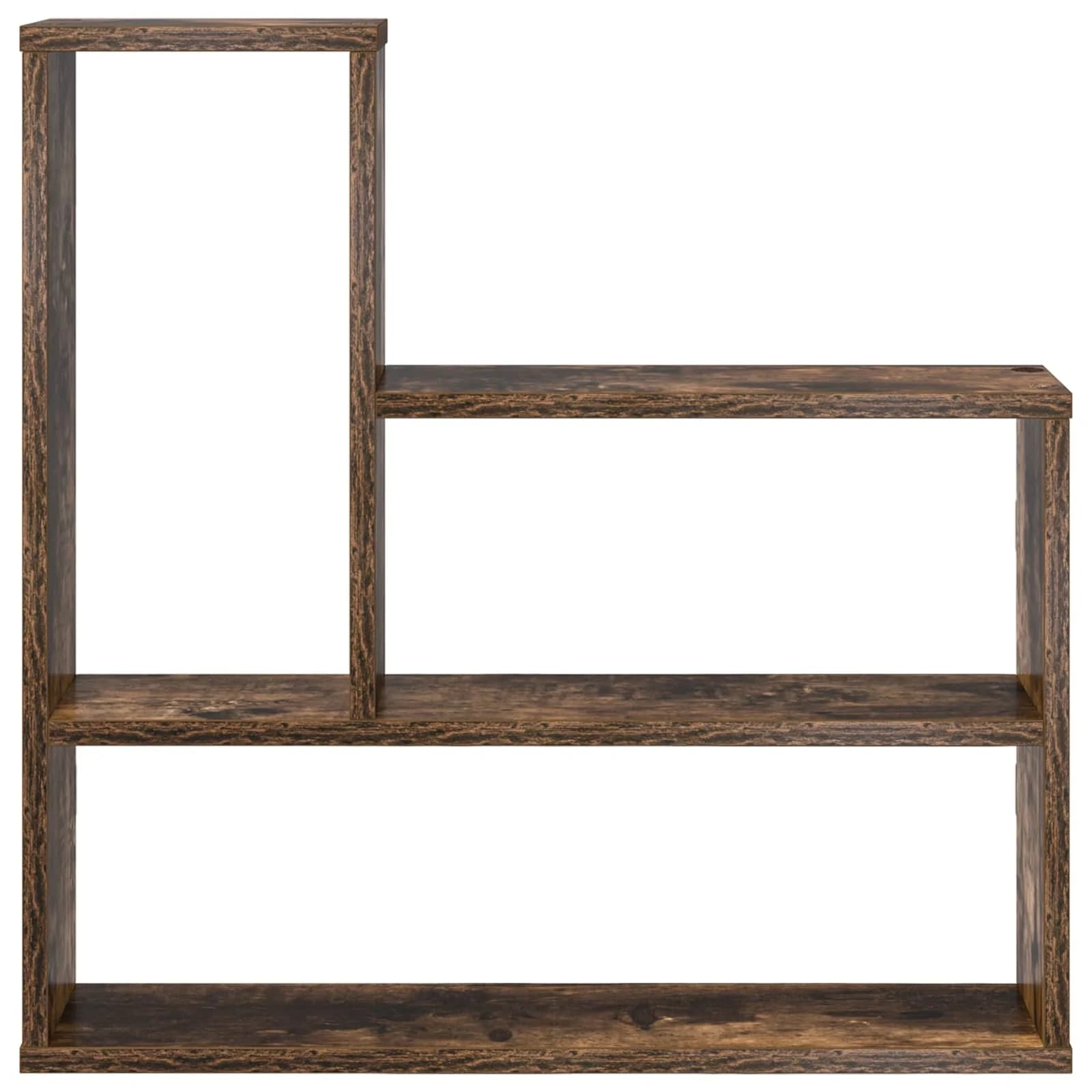 Stenska polica Dimljen hrast 60 x 11 x 60 cm Inženirski les - slika 4