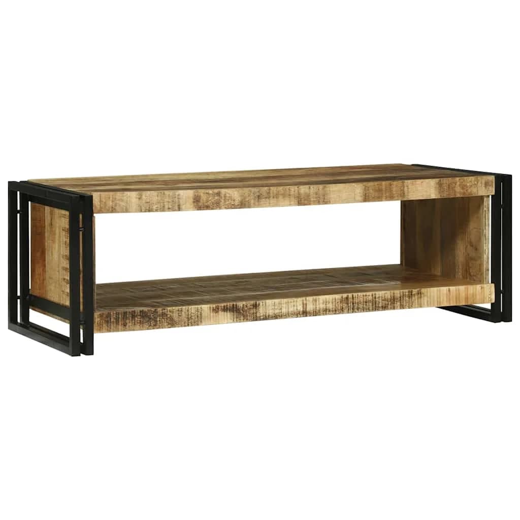 Klubska miza Rjava 120 x 50 x 38 cm Masiven les manga - slika 6