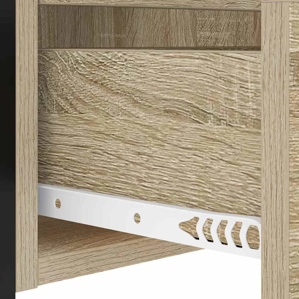 Nočna omarica 2 kos Sonoma hrast 40 x 31 x 60 cm Inženirski les - slika 11